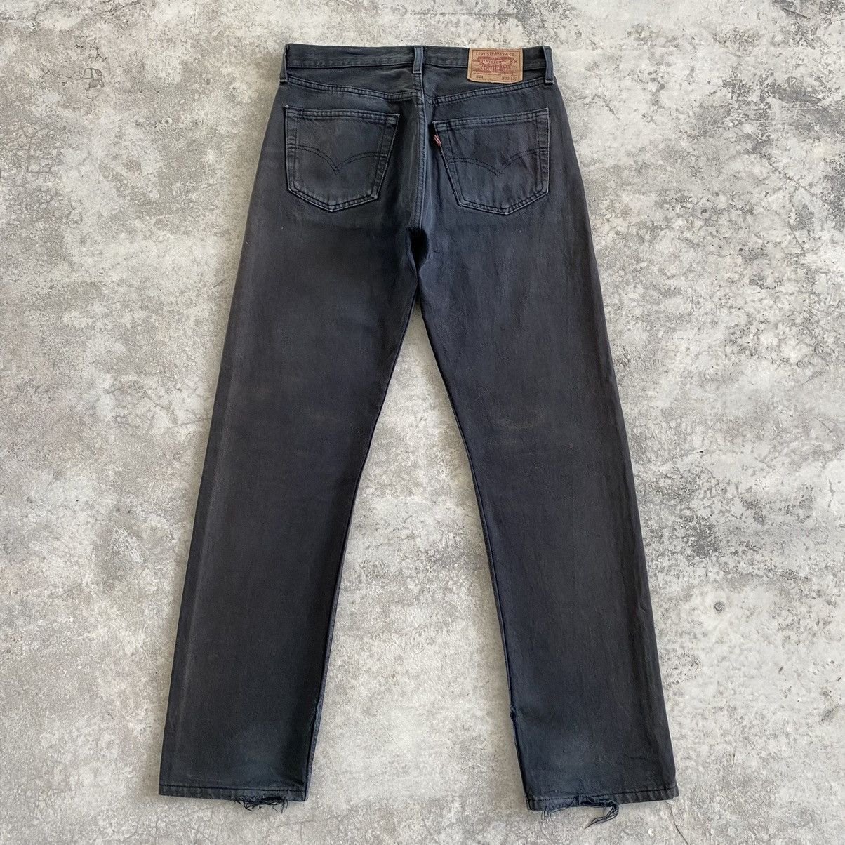 Levi's Vintage 1999 Levis 501 Faded Black Denim Jeans Size US 31 - 12 Thumbnail