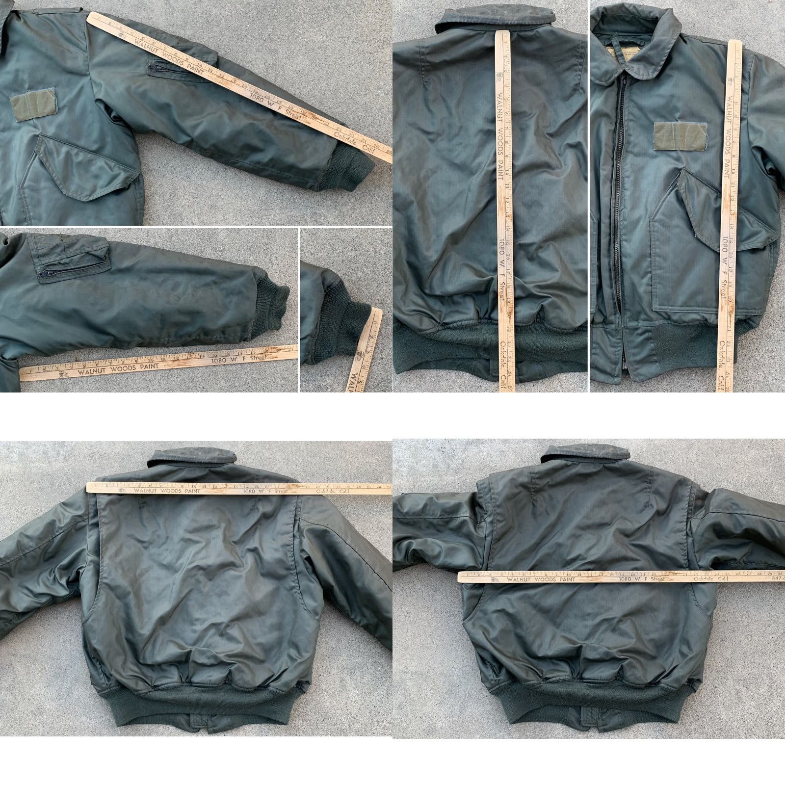 Vintage VINTAGE MIL-J-83388A DTG 05 SEPT 1973 LARGE 42-44 Greenbrier Industries, Inc. JACKET, FLYERS, COLD WEATHER GREEN 1970s Mens L Size US L / EU 52-54 / 3 - 11 Thumbnail
