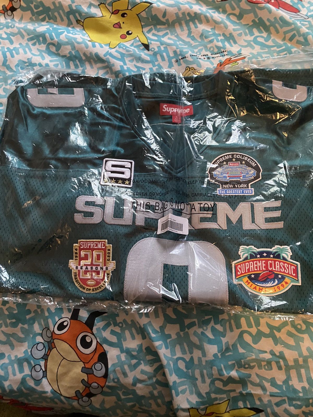Supreme Supreme Championships Football Jersey (FW23) Dark Teal Large Size US L / EU 52-54 / 3 - 3 Thumbnail