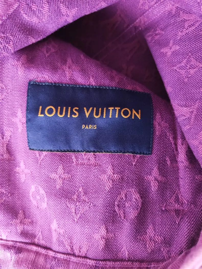 Louis Vuitton Louis Vuitton Purple presbyopic full logo denim jacket Size US S / EU 44-46 / 1 - 3 Thumbnail