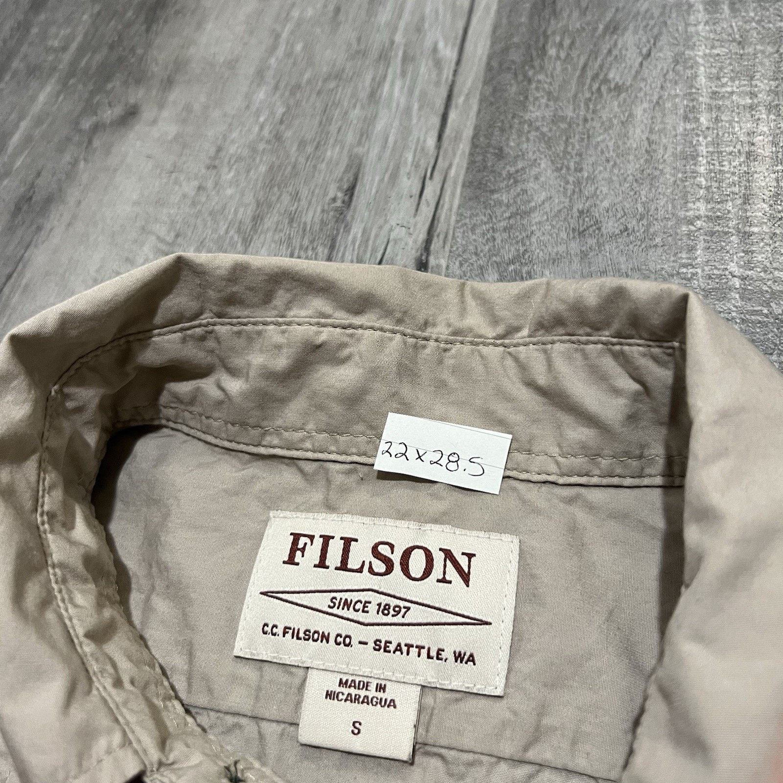 Filson C.C. Filson Shirt Beige Hunting High Visibility Button Down Size US S / EU 44-46 / 1 - 4 Thumbnail