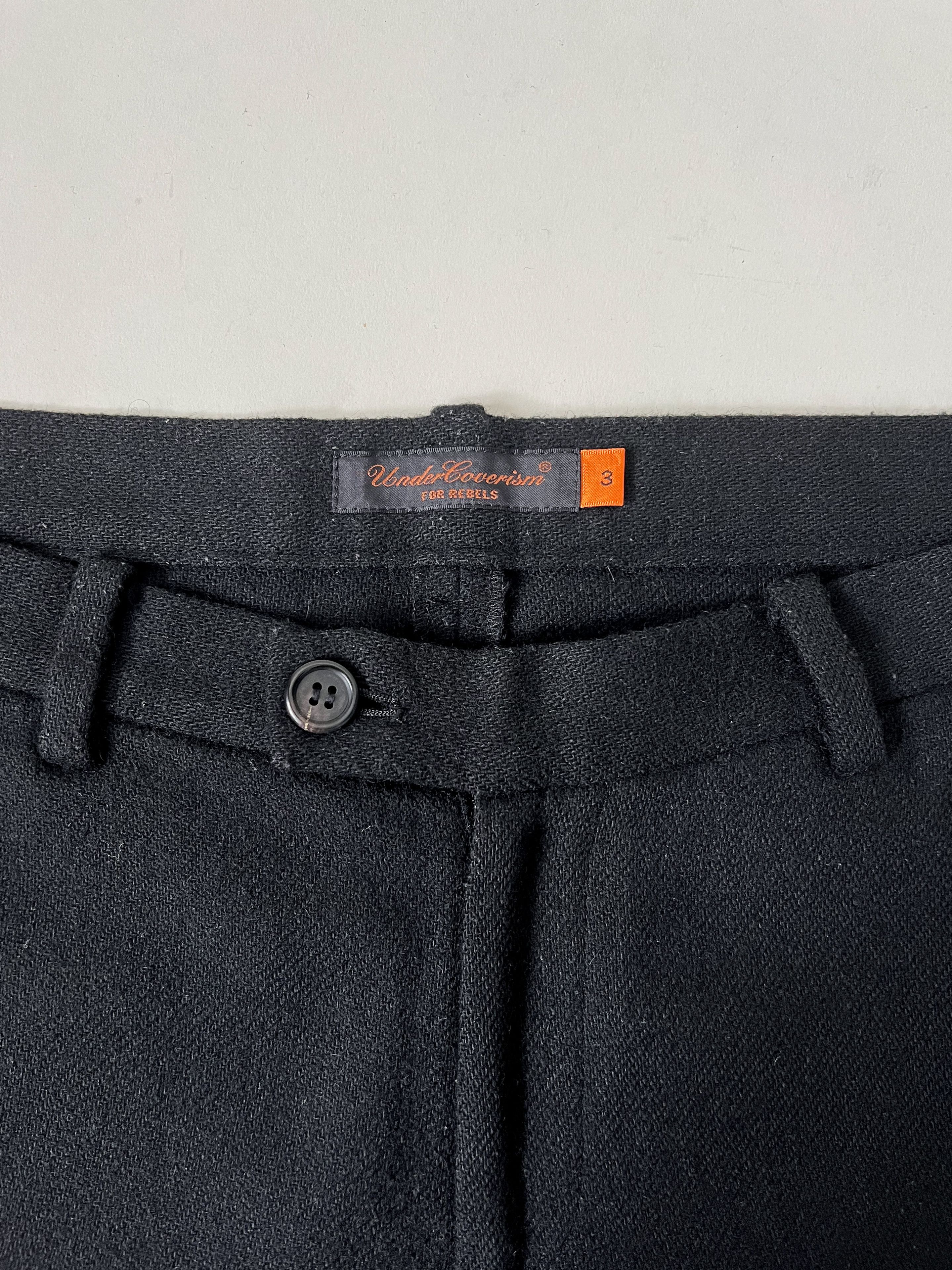 Undercover AW2007 ‘KNIT’ Crop Lace Back Wool Pants Size 30" / US 8 / IT 44 - 5 Thumbnail