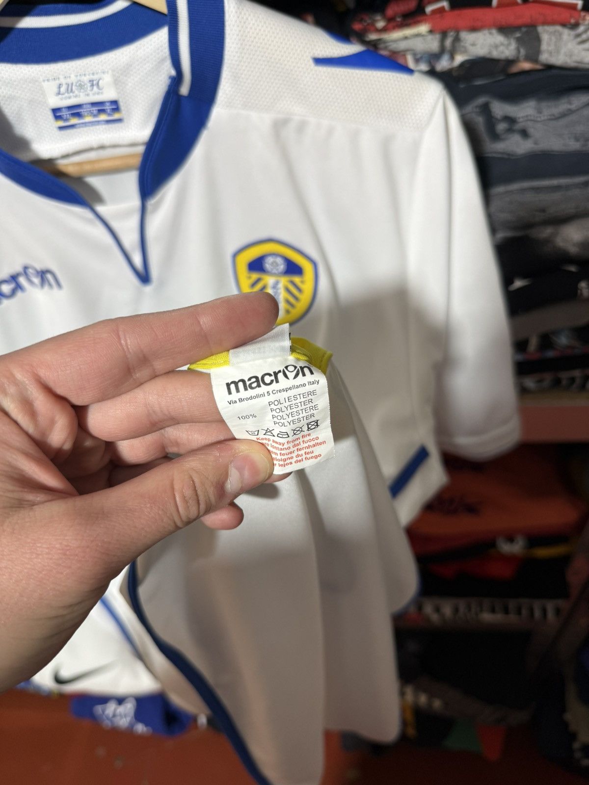 Macron Vintage Macron Leeds United 2012 2013 Home Soccer Jersey Size US XL / EU 56 / 4 - 6 Thumbnail