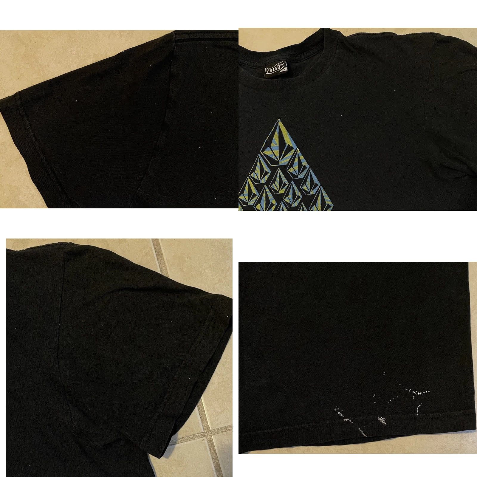 Quiksilver Vtg Volcom Faded Distress Shirt M Surf Skate Grunge Billabong Gotcha OP 90s Y2K Size US M / EU 48-50 / 2 - 9 Thumbnail