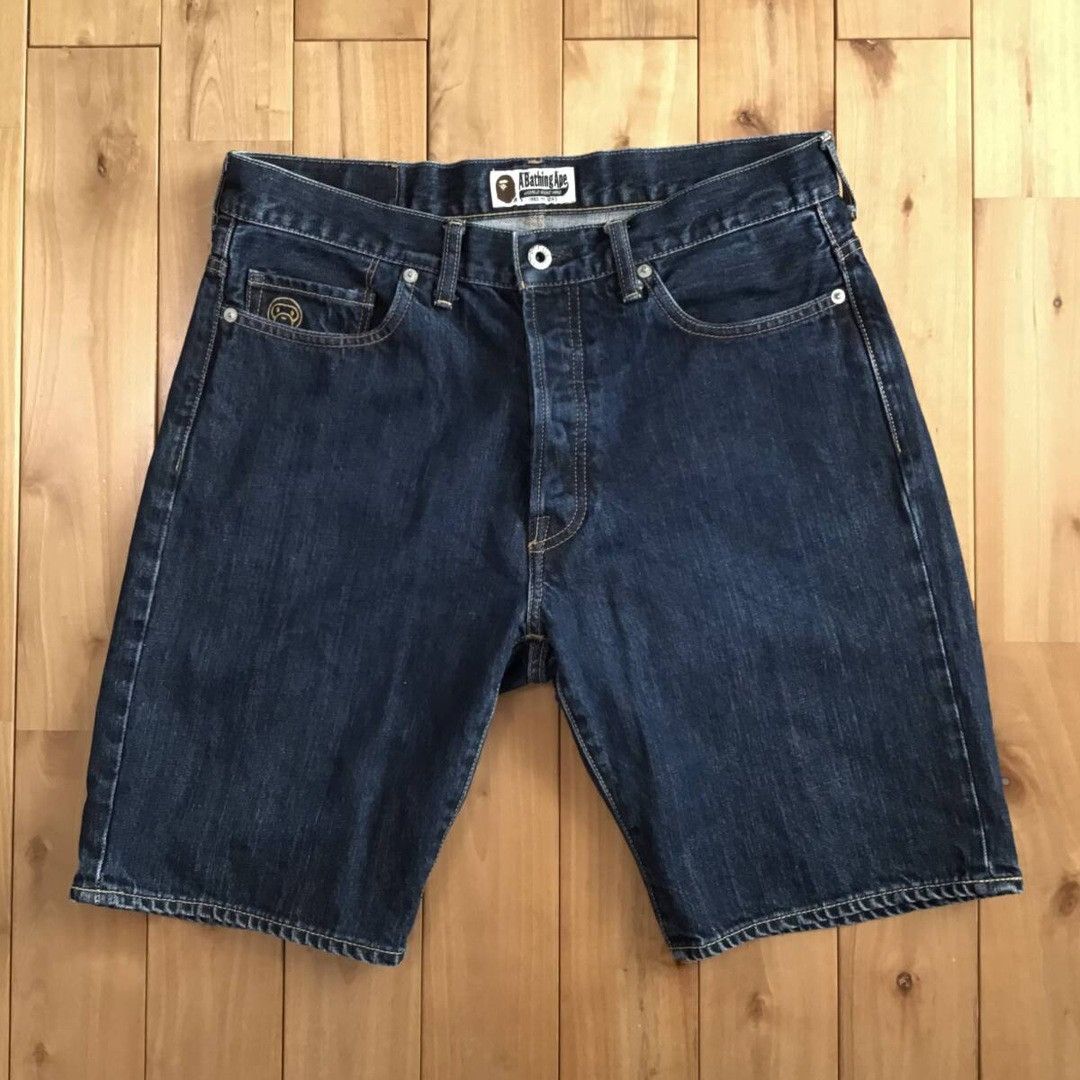 Bape BAPE Milo embroidered denim shorts a bathing ape ★size M Size US 32 / EU 48 - 2 Thumbnail