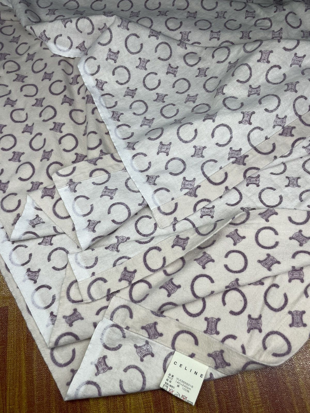Celine Vintage CELINE Full Monogram Throw Blanket Size ONE SIZE - 6 Thumbnail