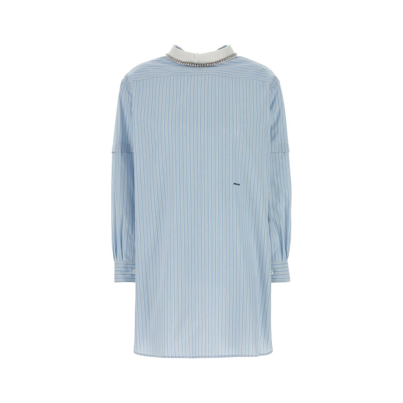 PRADA Embroidered Poplin Blouse New & Authentic (Women's siz