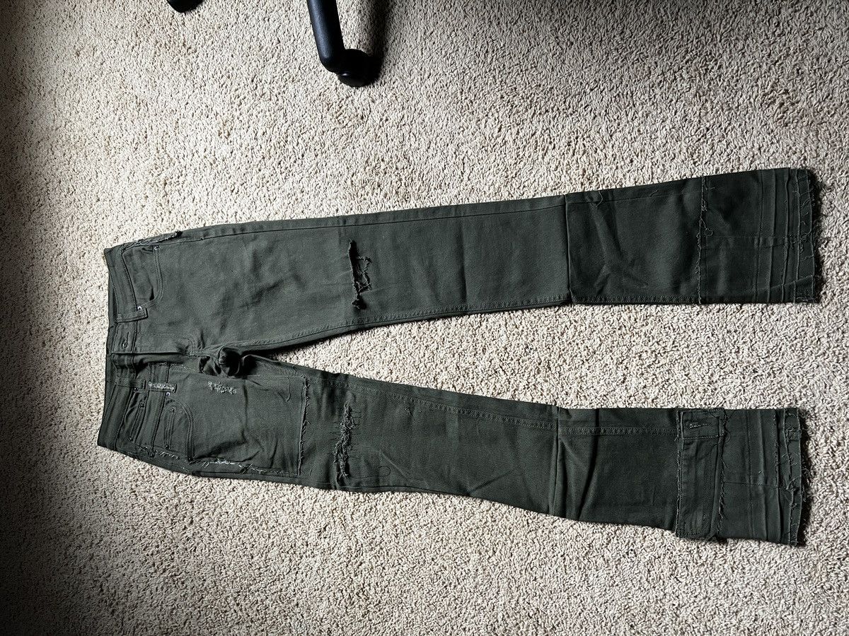 Designer StaticDenim - Olive Reconstruction Denim Size US 30 / EU 46 - 1 Thumbnail