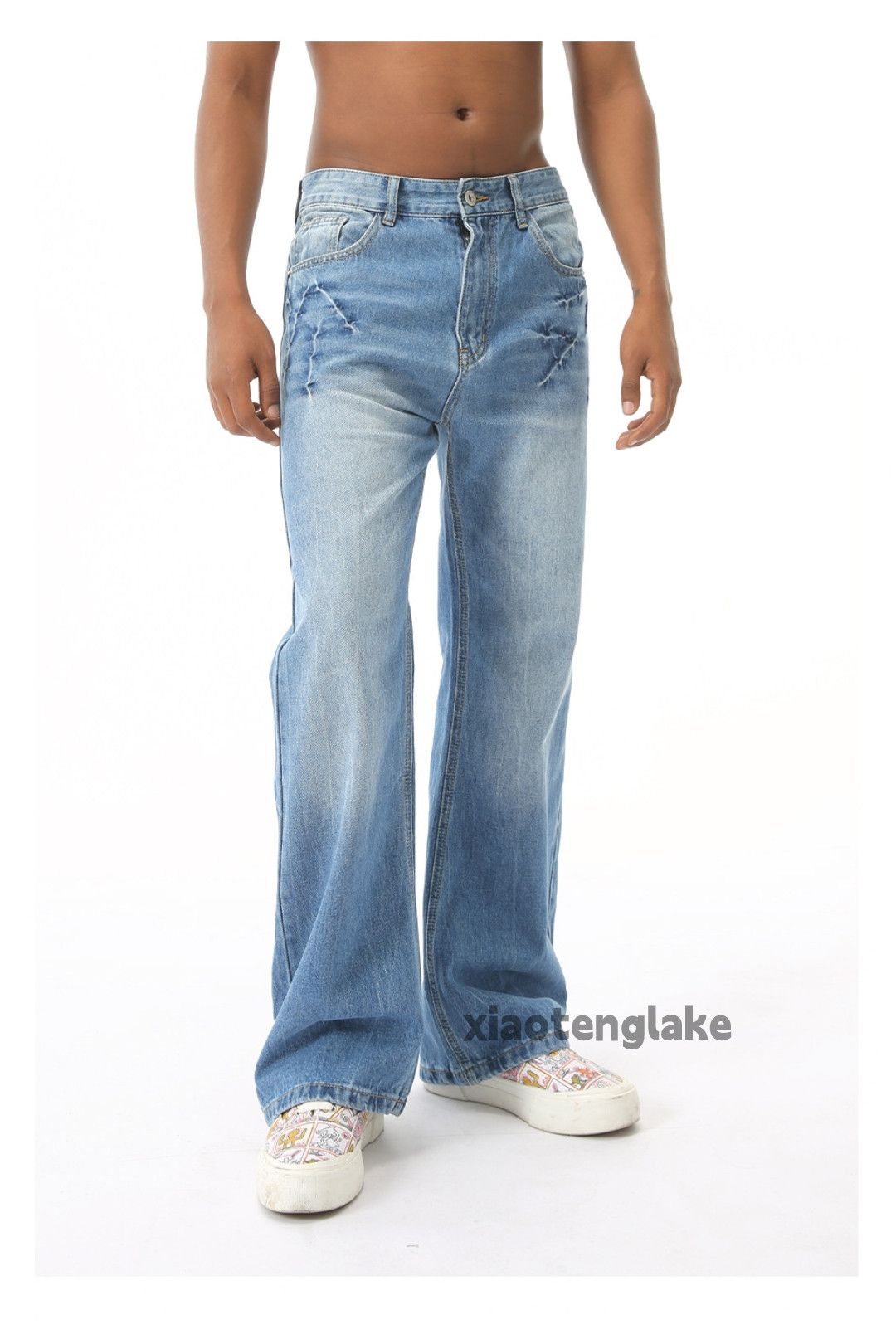 Jean zx vintage washed faded distressed punk yuppie jeans Size US 28 / EU 44 - 7 Thumbnail