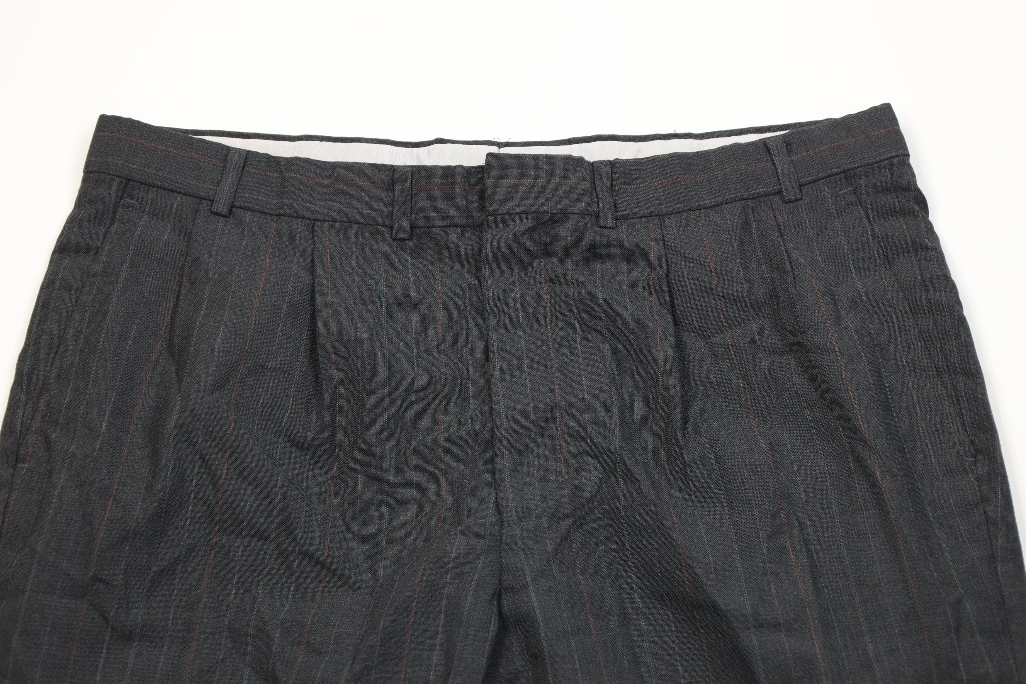Vintage Vintage 70s Streetwear Pinstriped Wide Leg Chino Pants USA Size US 36 / EU 52 - 2 Thumbnail