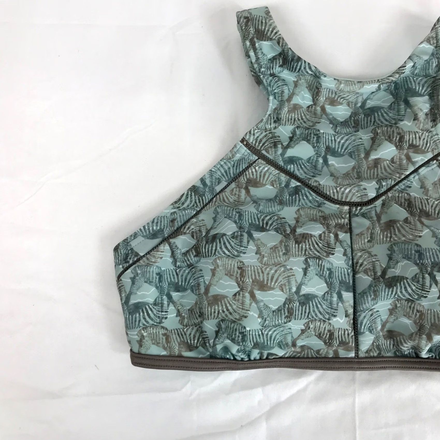 Prana VINTAGE Prana Azra High Neck Bikini Top Seaside Safari Zebra Print Tassels W11181047 S Size S / US 4 / IT 40 - 2 Thumbnail