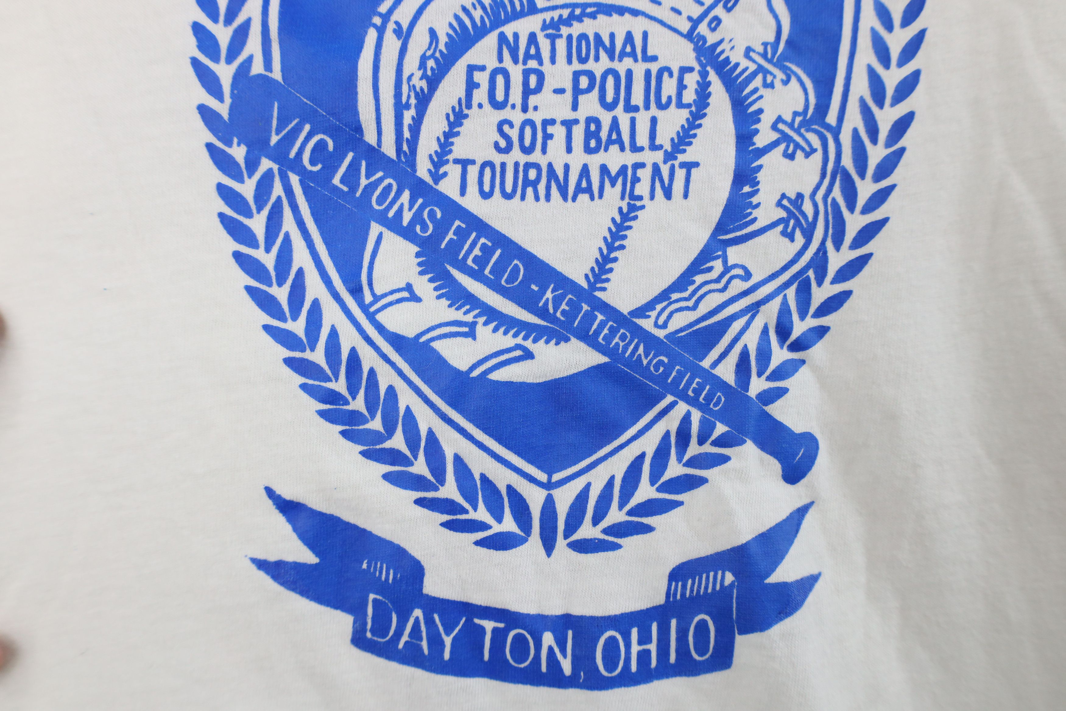 Vintage Vintage 80s National FOP Police Softball Tournament T-Shirt Size M / US 6-8 / IT 42-44 - 5 Thumbnail