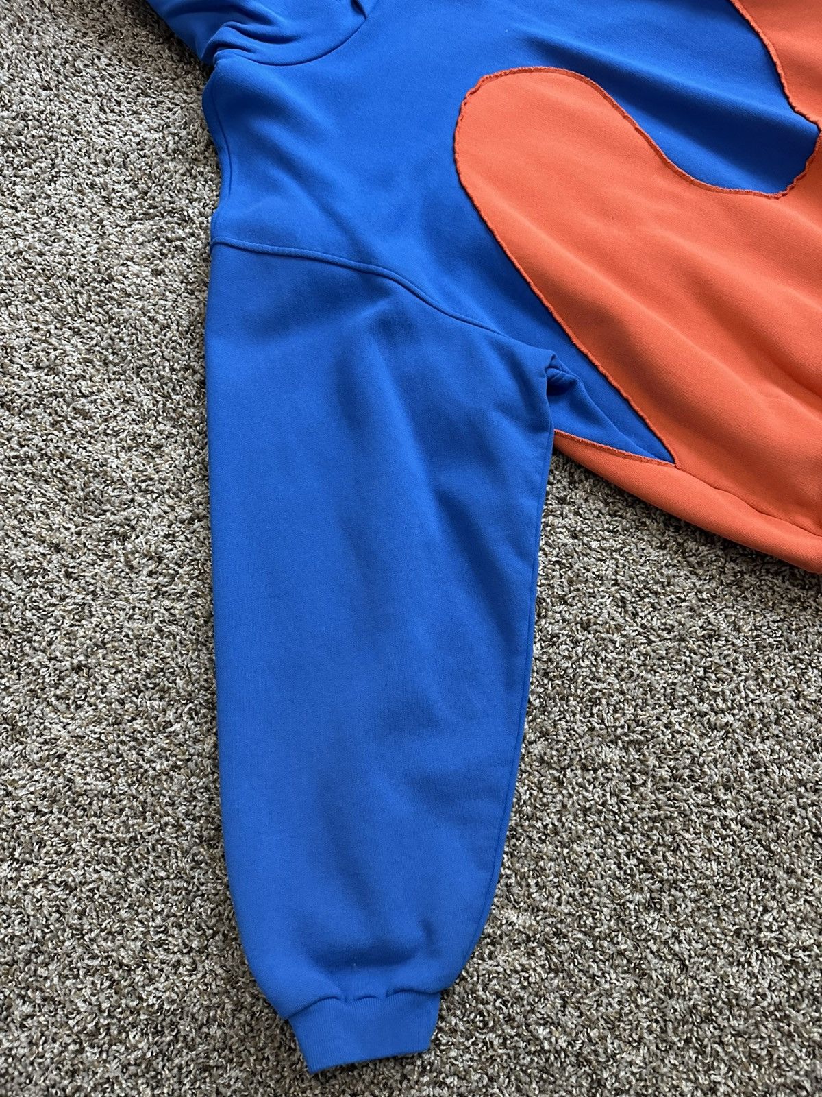 ERL ERL Colorblock Hoodie Blue Orange Swirl Oversized Size L Size US L / EU 52-54 / 3 - 5 Thumbnail