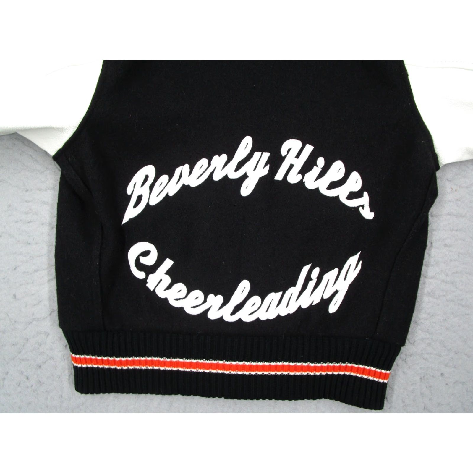 Vintage Albion Womens Jacket Varsity Wool Hooded Black 36 Patches Embroidered Beverly Hills Cheerleading Captain Debby Style Casual Size XS / US 0-2 / IT 36-38 - 5 Thumbnail