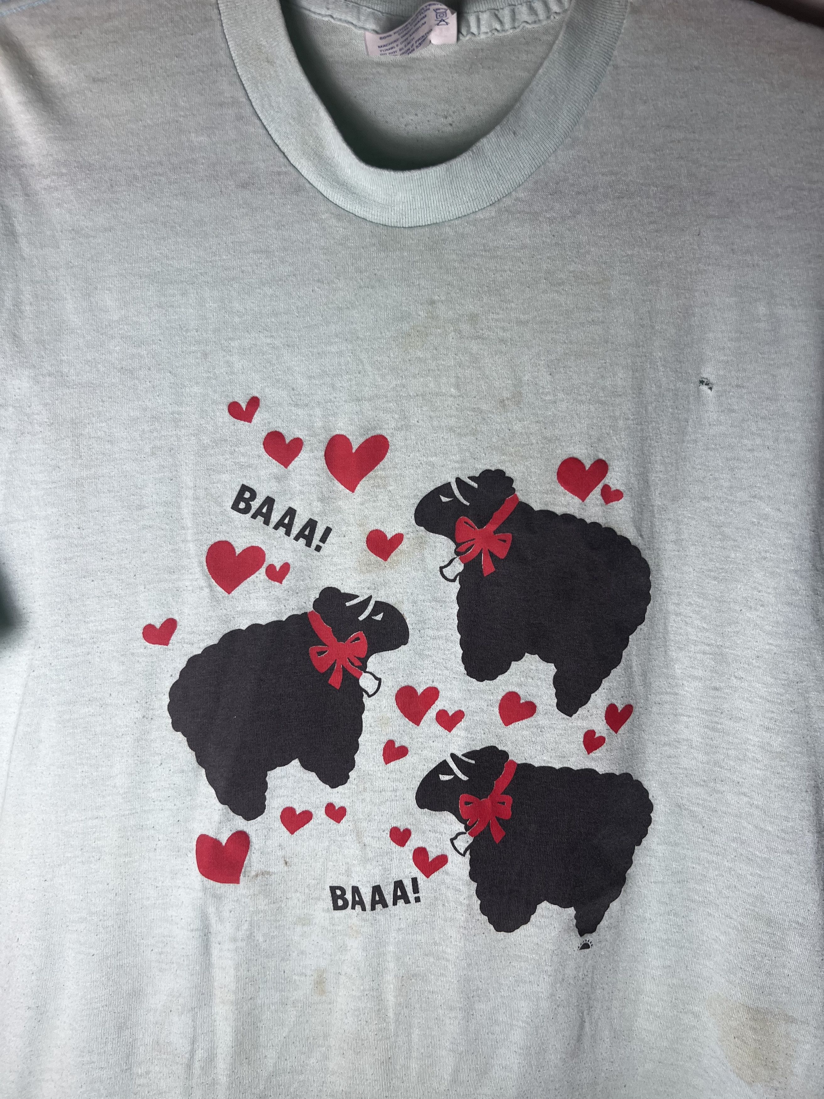 Vintage Vintage "BAAA! BAAA!" Black Sheep Graphic T-shirt Size US XL / EU 56 / 4 - 3 Thumbnail