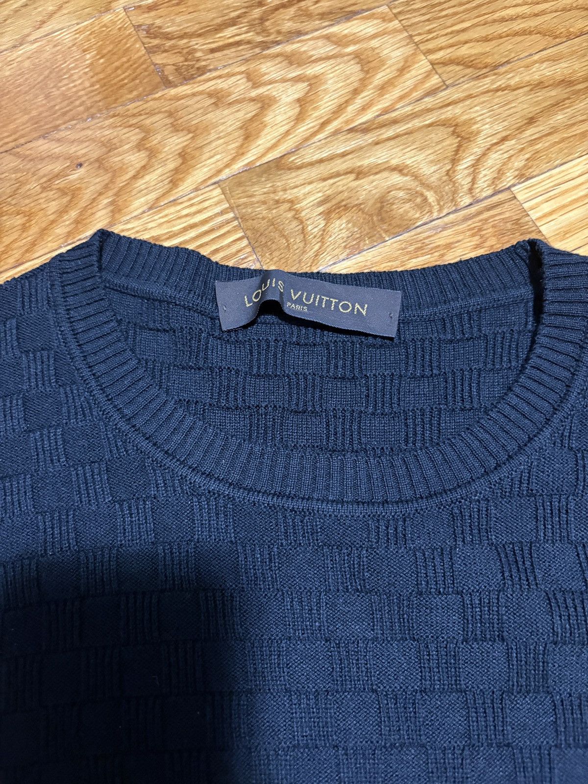 Louis Vuitton LV x Virgil Abloh Damier Sweater Size US M / EU 48-50 / 2 - 5 Thumbnail