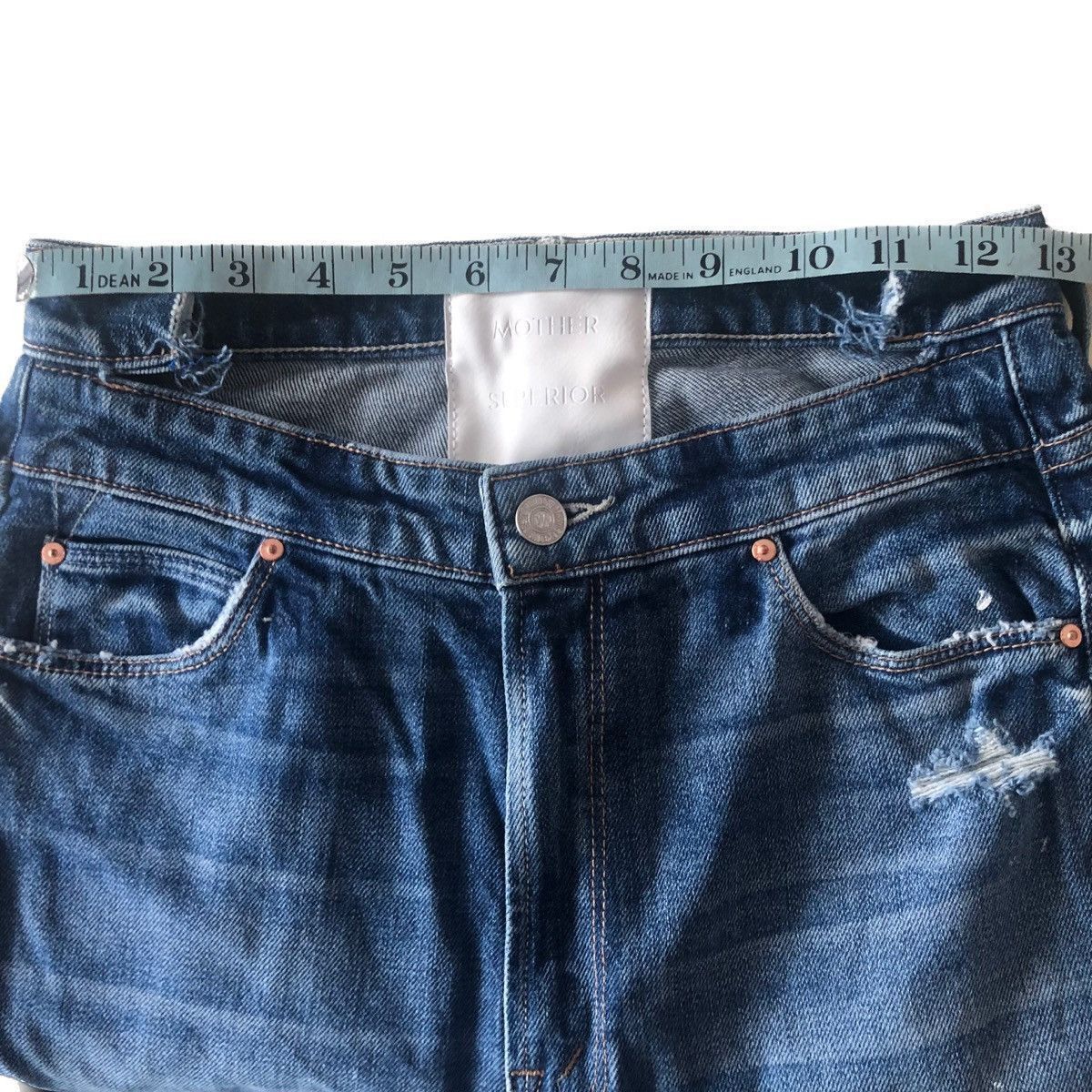 MOTHER Mother Grunge Step Waist Destroy The Dazzler Shift Jean 27 Size 27" / US 4 / IT 40 - 14 Thumbnail