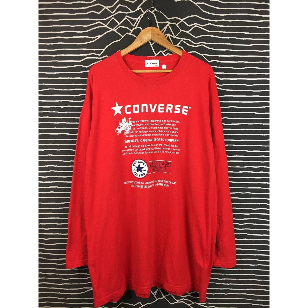 Converse × Vintage Converse All Star America's Original Long Sleeve Tee Size US XXL / EU 58 / 5 - 1 Thumbnail