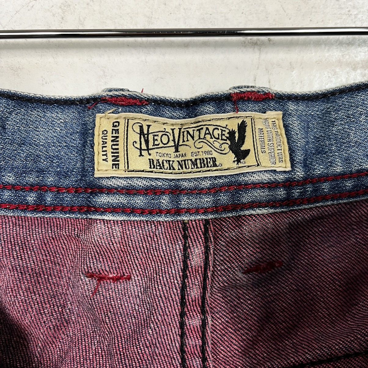 Japanese Brand × Vintage Vintage Back Number Distressed Denim Size 32" / US 10 / IT 46 - 18 Thumbnail