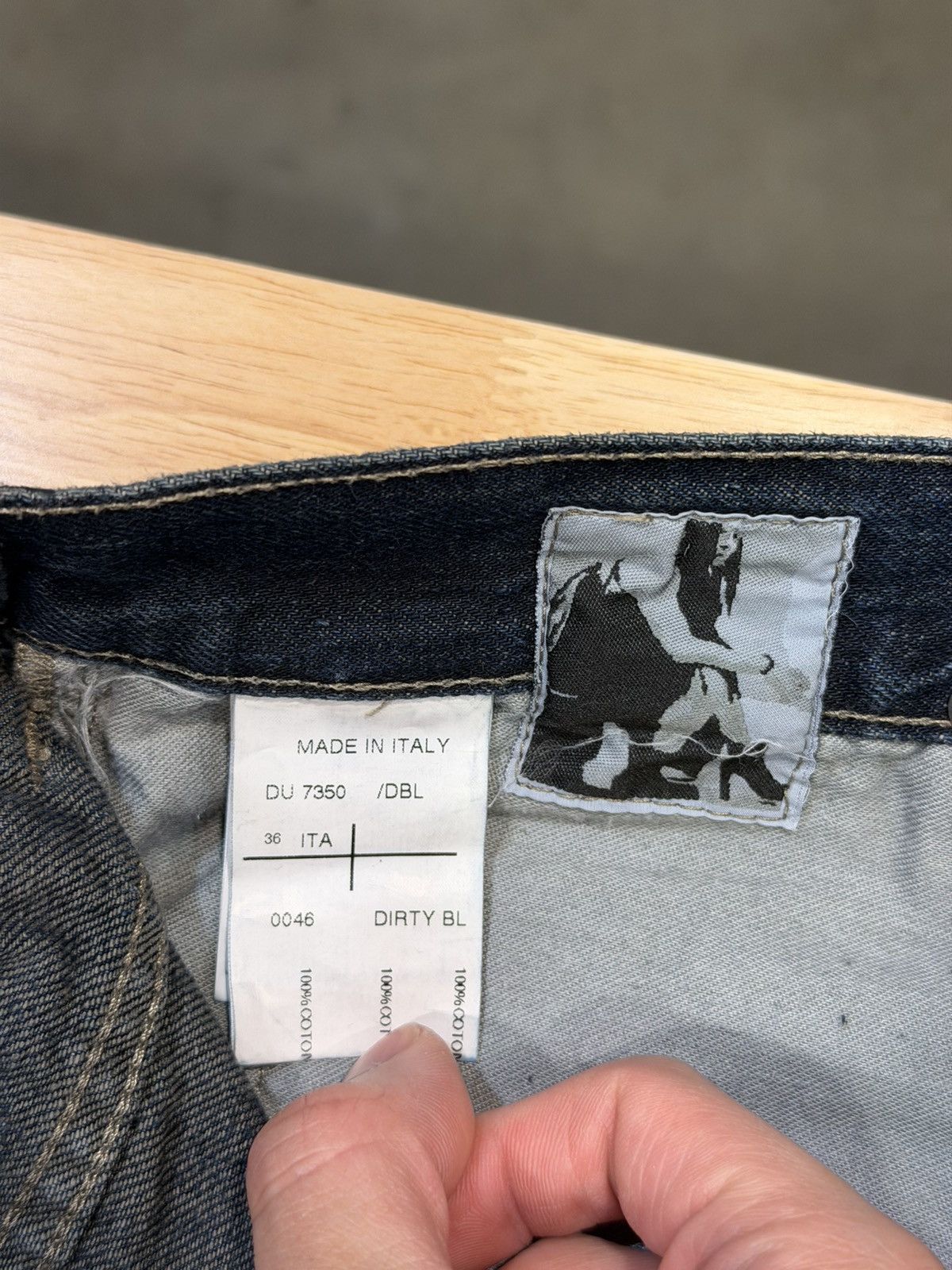 Rick Owens Dirty Blue Detroit Cut Denim Jeans 36 Size US 36 / EU 52 - 5 Thumbnail