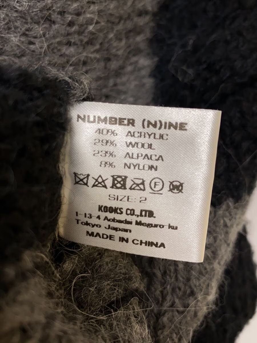 Number (N)ine Distressed Cobain Striped Knit Cardigan Size US M / EU 48-50 / 2 - 7 Thumbnail