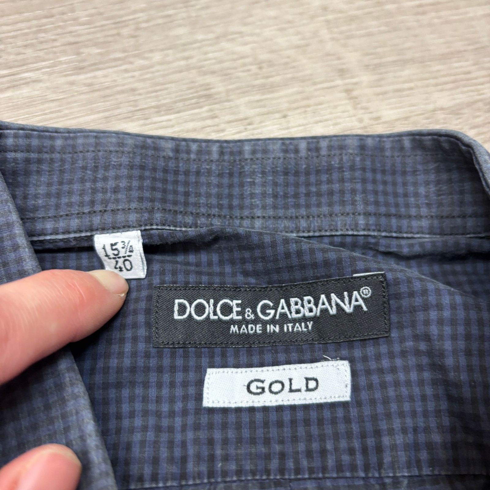 Dolce & Gabbana Dolce & Gabbana Gold Made in Italy Button Up 15 3/4 - 40 Size US M / EU 48-50 / 2 - 4 Thumbnail