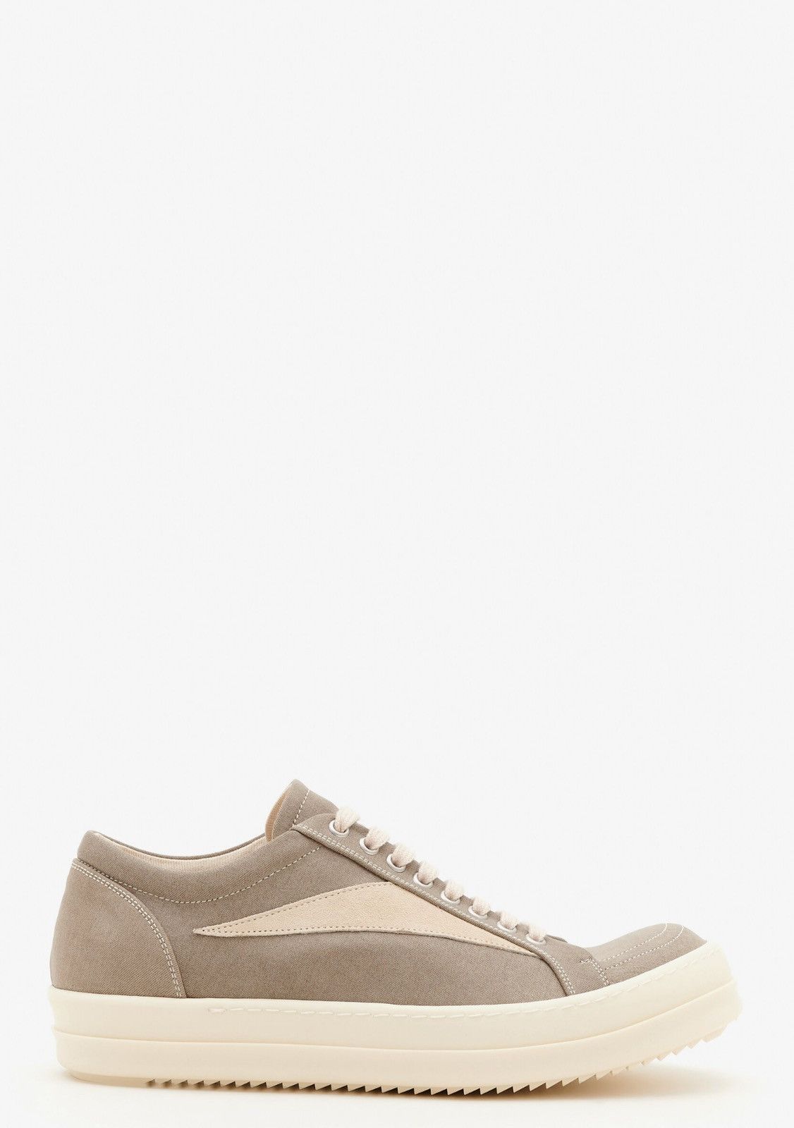 image of Last Size Rick Owens Drkshdw Lido Vintage Pearl Sneakers in Beige, Men's