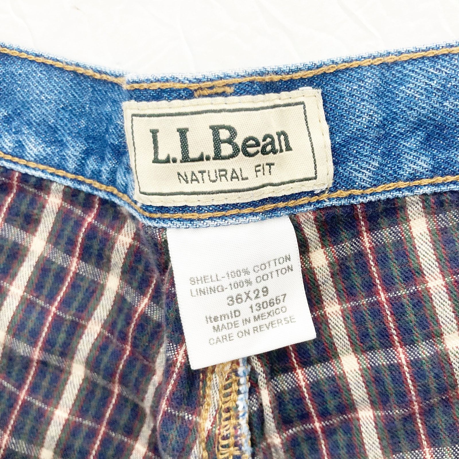 L.L. Bean LL Bean Flannel Lined Natural Fit Jeans Sz 36x29 Size US 36 / EU 52 - 3 Thumbnail