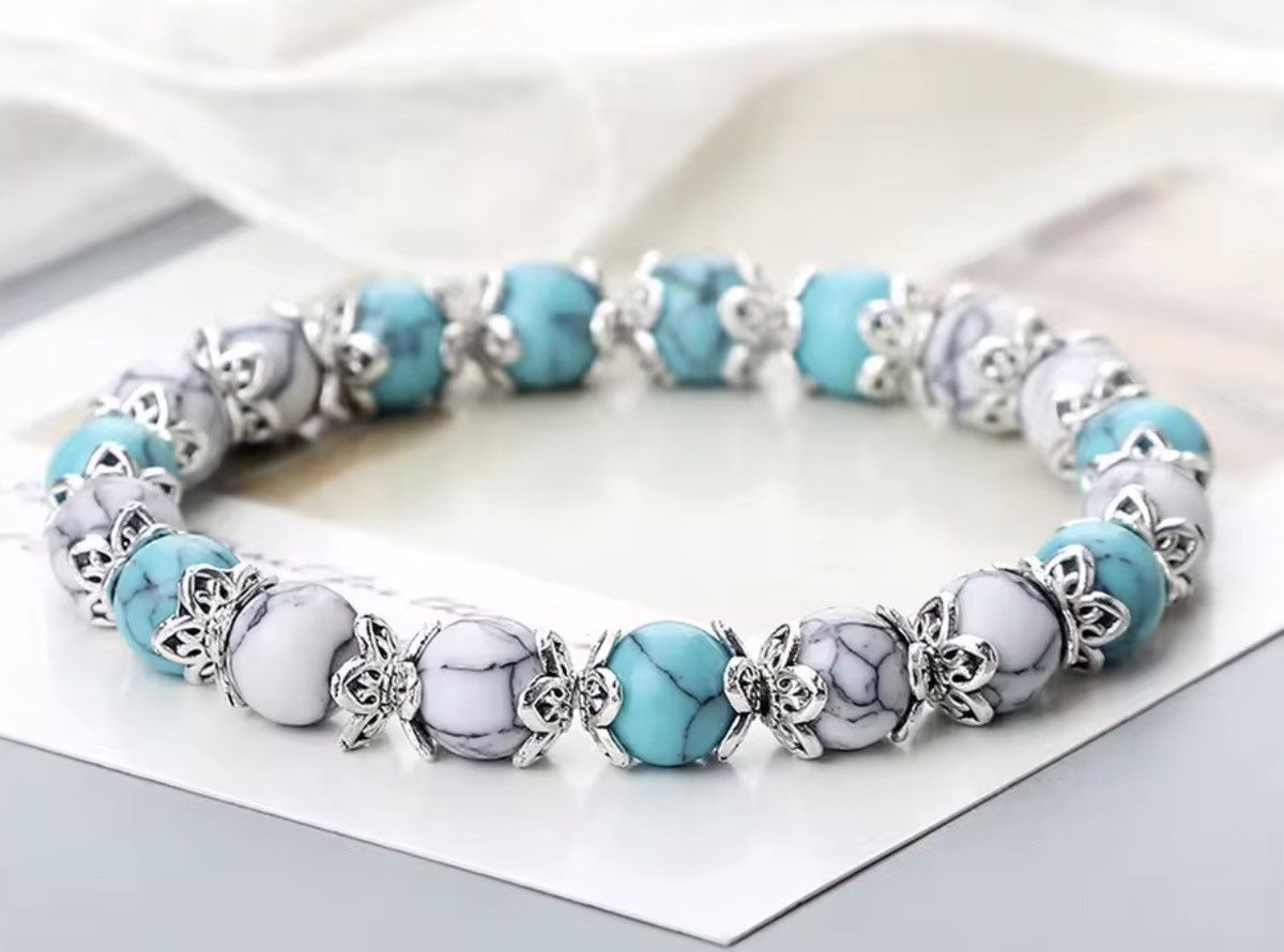 Jewelry 8mm Elegant Beads Bracelets Size ONE SIZE - 2 Thumbnail