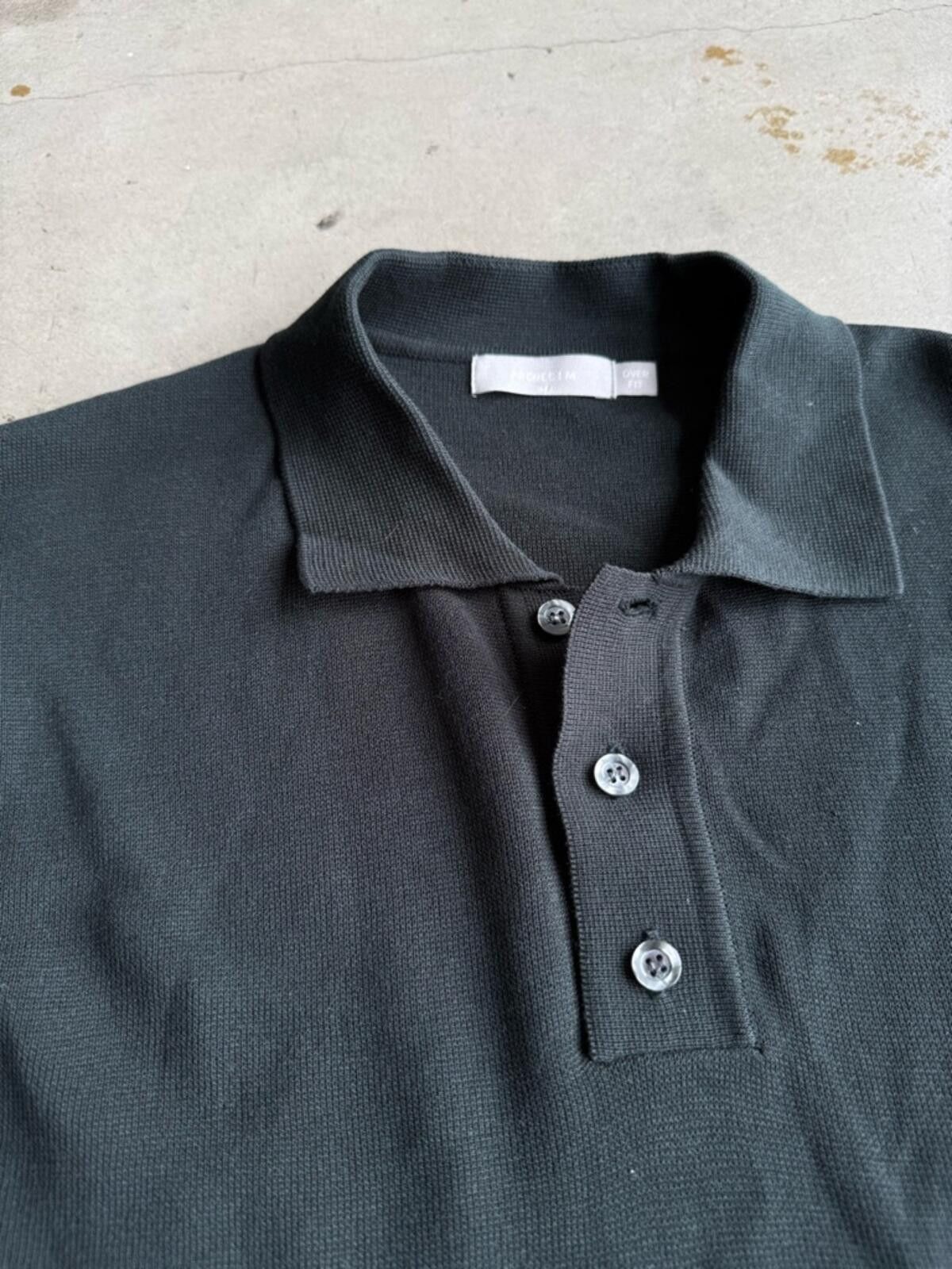 (multee)project Project M / Collared Knit Polo Shirt / dark green Size US M / EU 48-50 / 2 - 3 Thumbnail