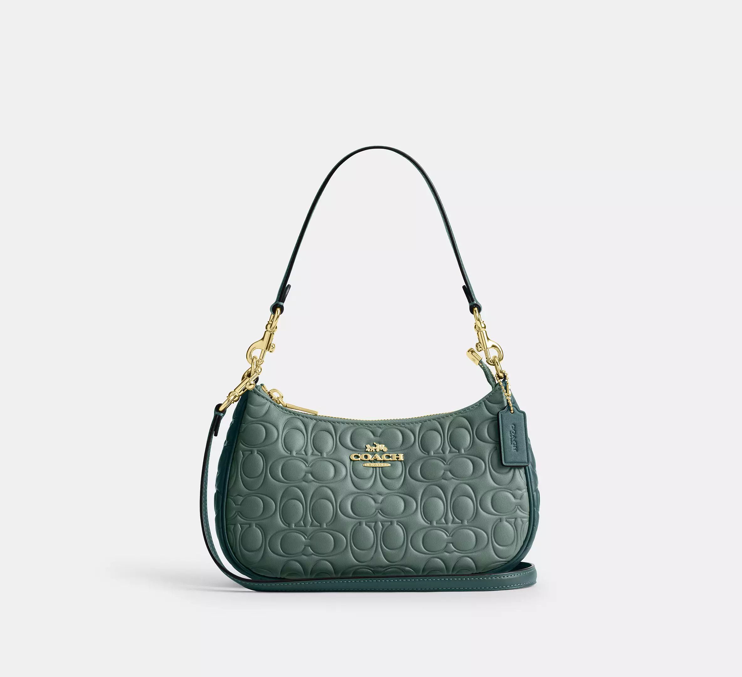 Coach Teri Shoulder Bag In Blocked Signature Leather CY674 Size ONE SIZE - 6 Thumbnail