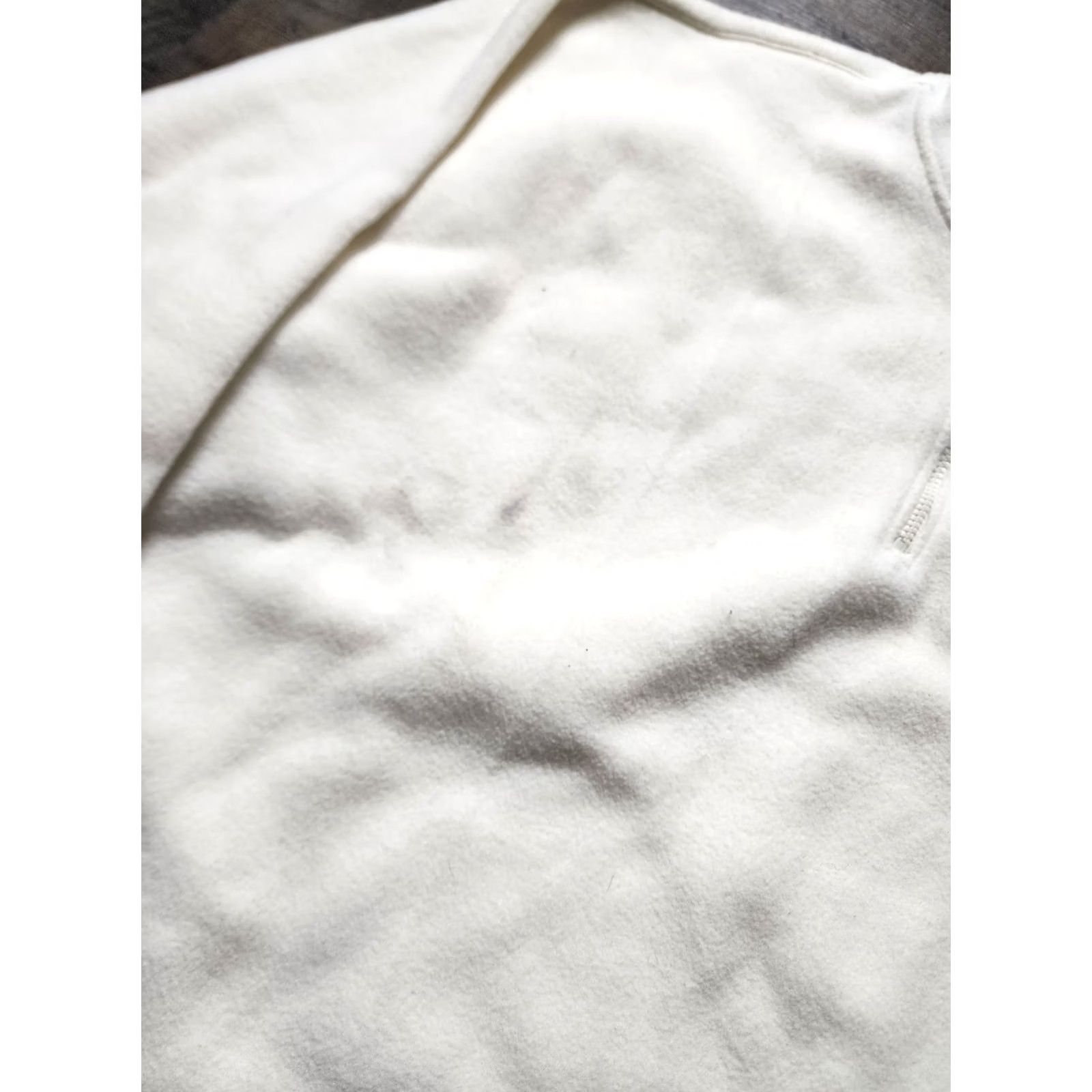 Old Navy VINTAGE Old Navy Sweater Shirt XL Mens Fleece 1/4 Zip Mock Neck White 2000s Size US XL / EU 56 / 4 - 4 Thumbnail