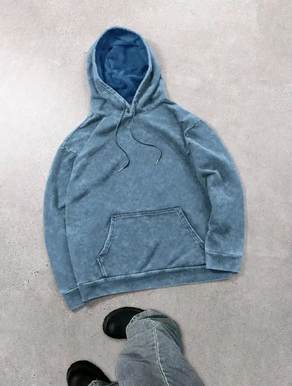 VIBE Distressed Hoodie Vintage Japanese Character sh Size US S / EU 44-46 / 1 - 7 Thumbnail