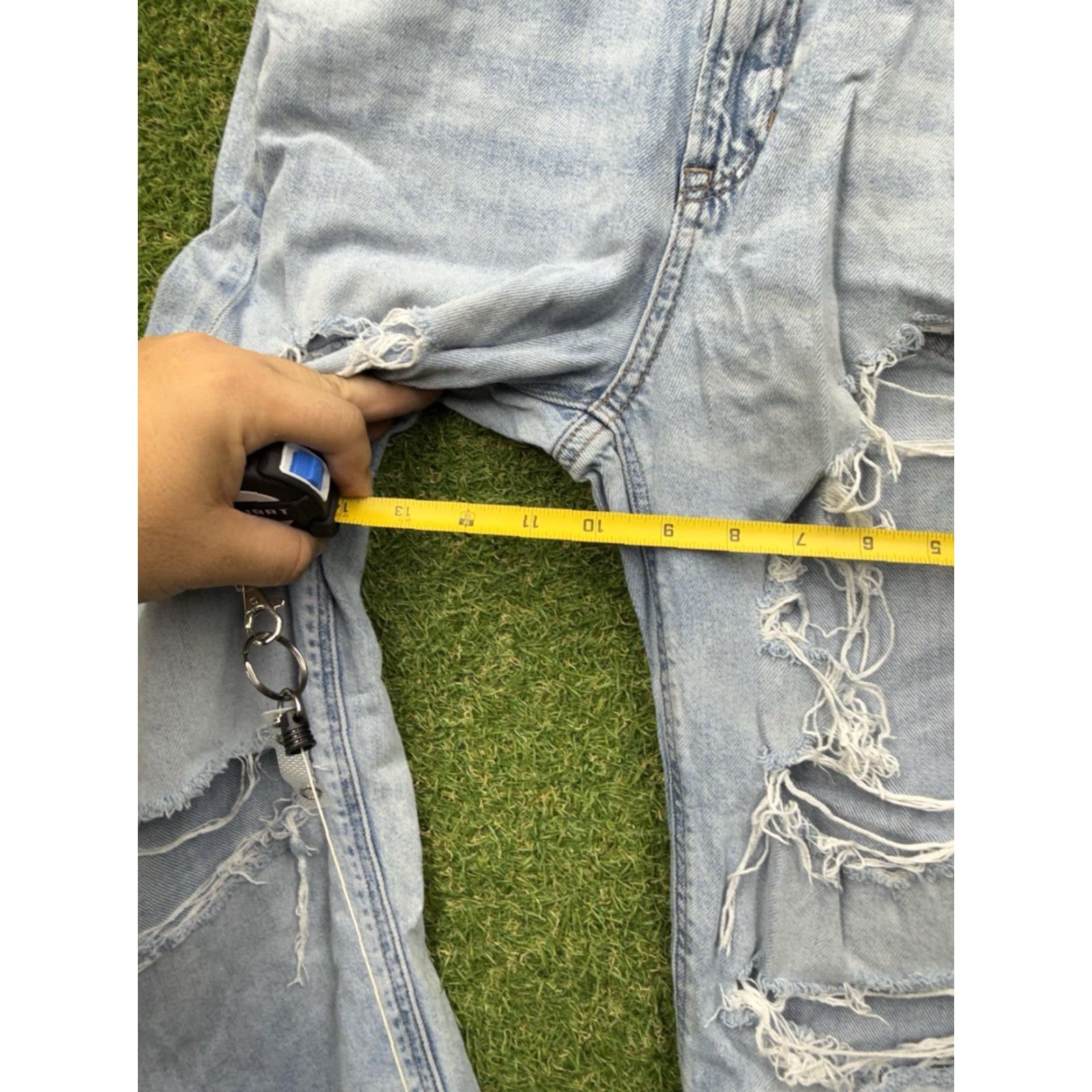 Vintage American Eagle Jeans Womens 2 Regular 26x30 Distressed Highest Rise Baggy Casual Vintage No Size 26" / US 2 / IT 38 - 4 Thumbnail