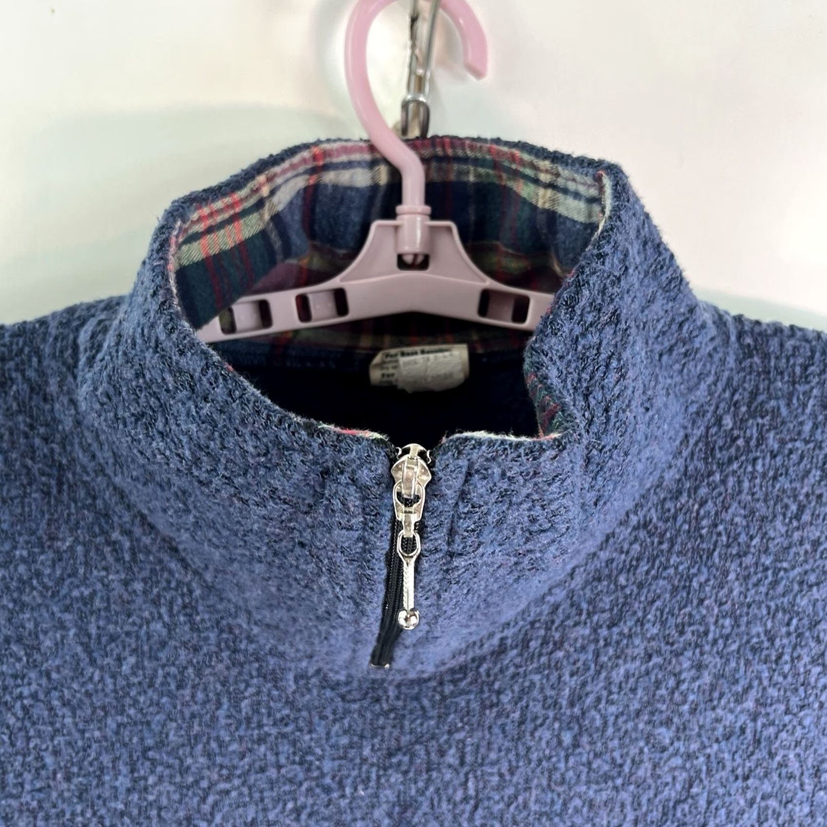 Vintage GOTKEYS Burley Textured 1/4 Zip Pullover Sweatshirt Mens XL Blue USA Vintage Size US XL / EU 56 / 4 - 3 Thumbnail