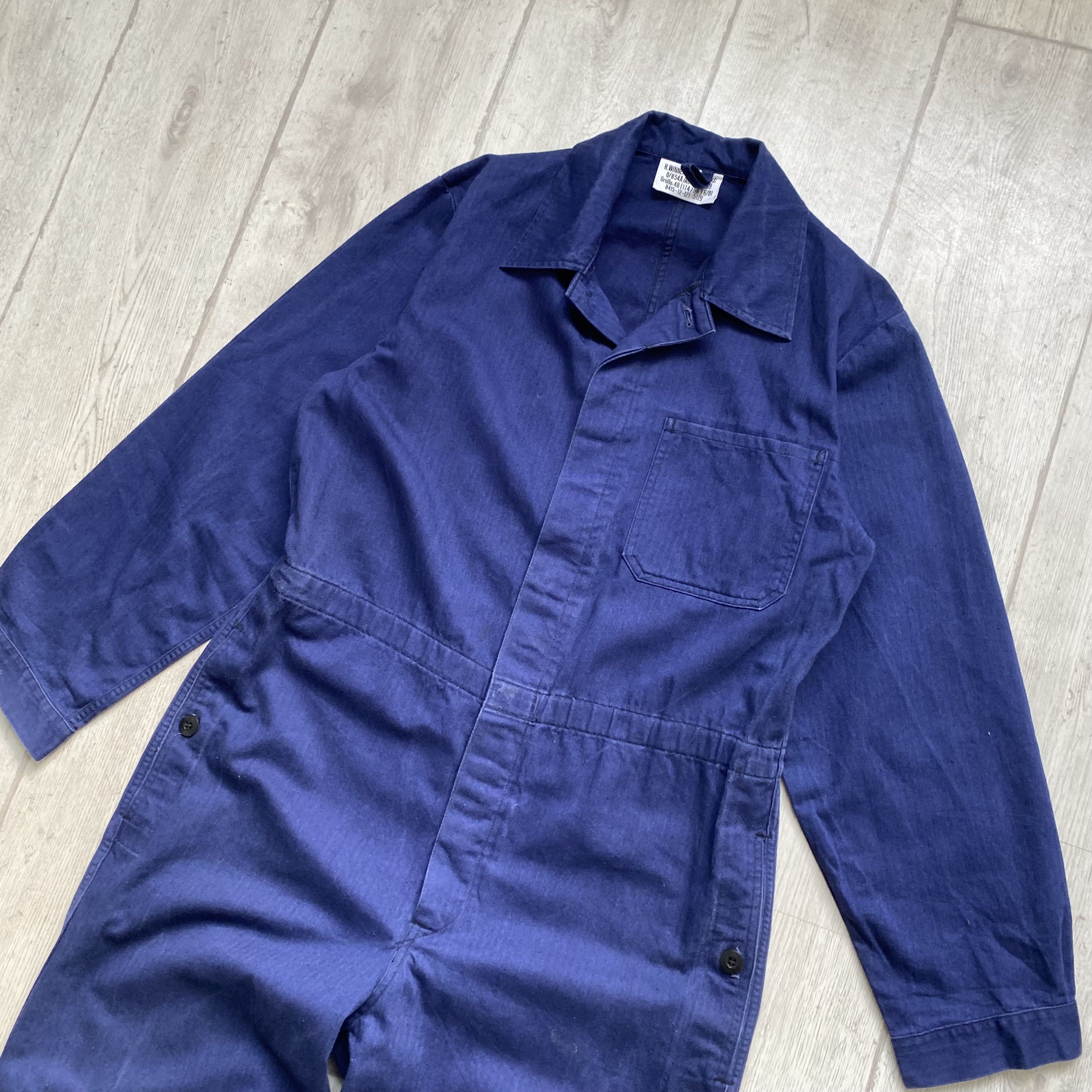 Le Laboureur ⚙️ Vintage Sanfor French Coverall Worker jumpsuit Vetra Size US 32 / EU 48 - 12 Thumbnail