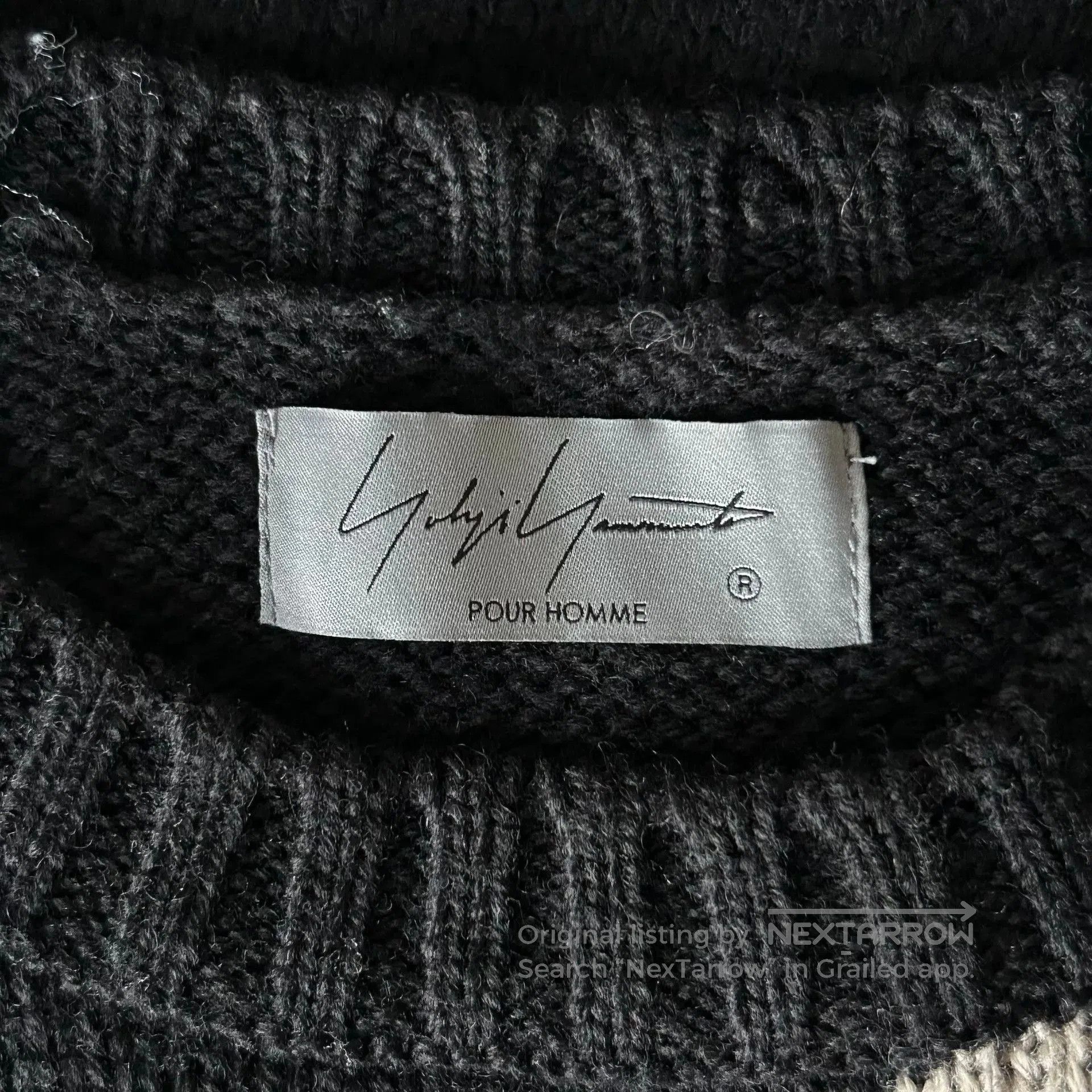 Yohji Yamamoto yohji yamamoto black skeleton sweater. Size US L / EU 52-54 / 3 - 5 Thumbnail