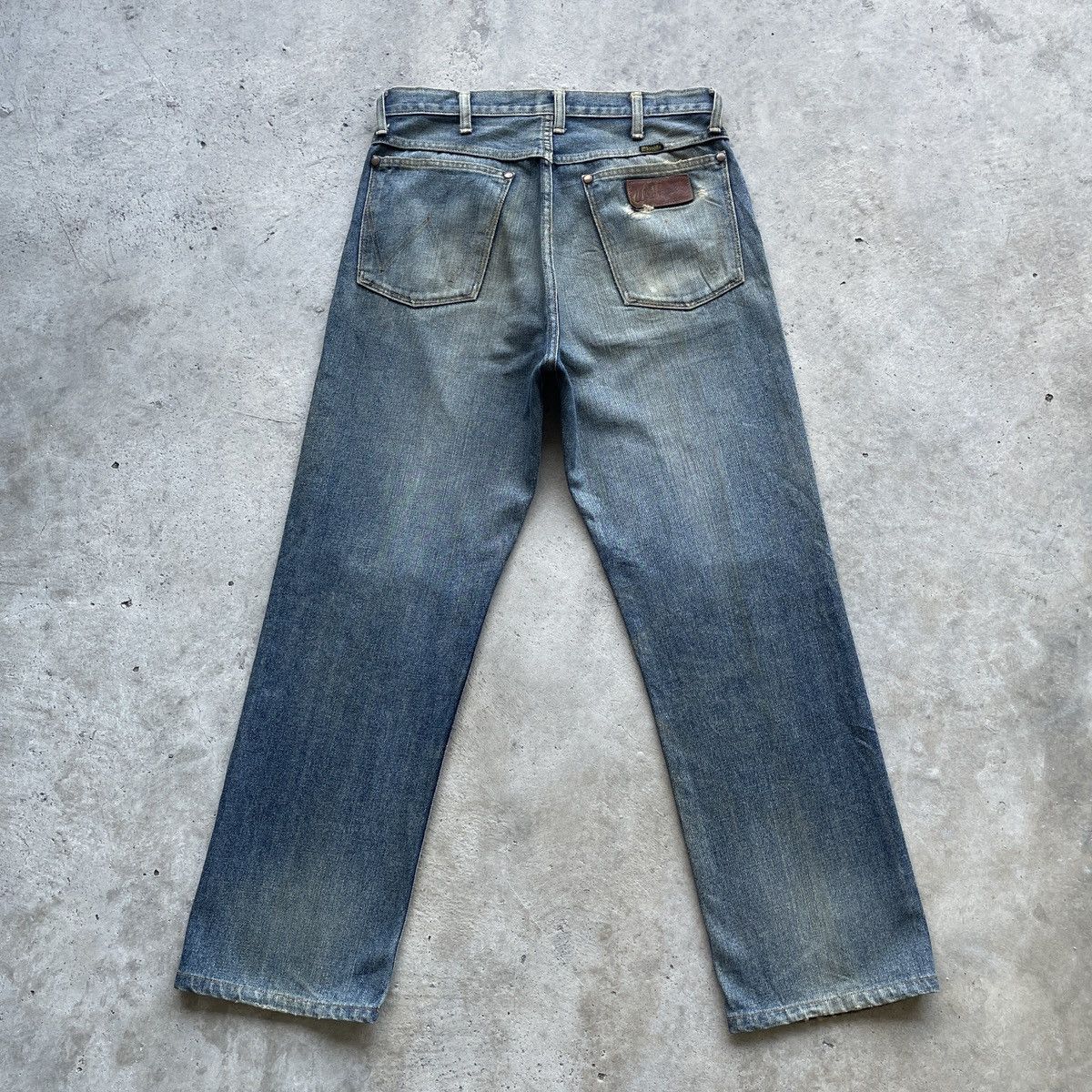 Vintage Vintage Wrangler Rusty Jeans Distressed Faded Pants Denim Size US 31 - 12 Thumbnail