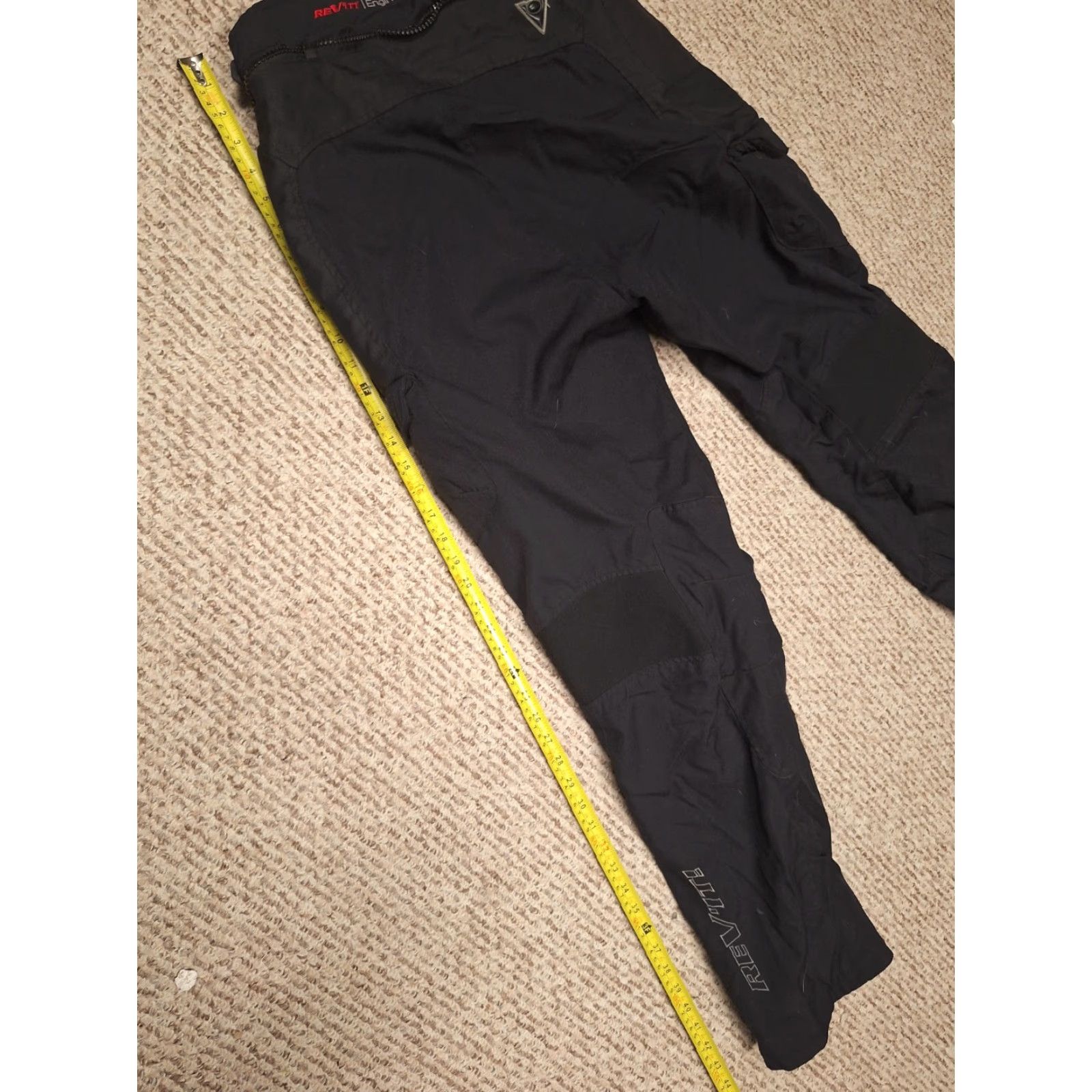 Skin Rev'it Motorcycle Pants XL Black Regular Straight Lined Pockets Jeans/Travel Style Men Motorcycle Season Spring Summer Winter Size US 36 / EU 52 - 7 Thumbnail