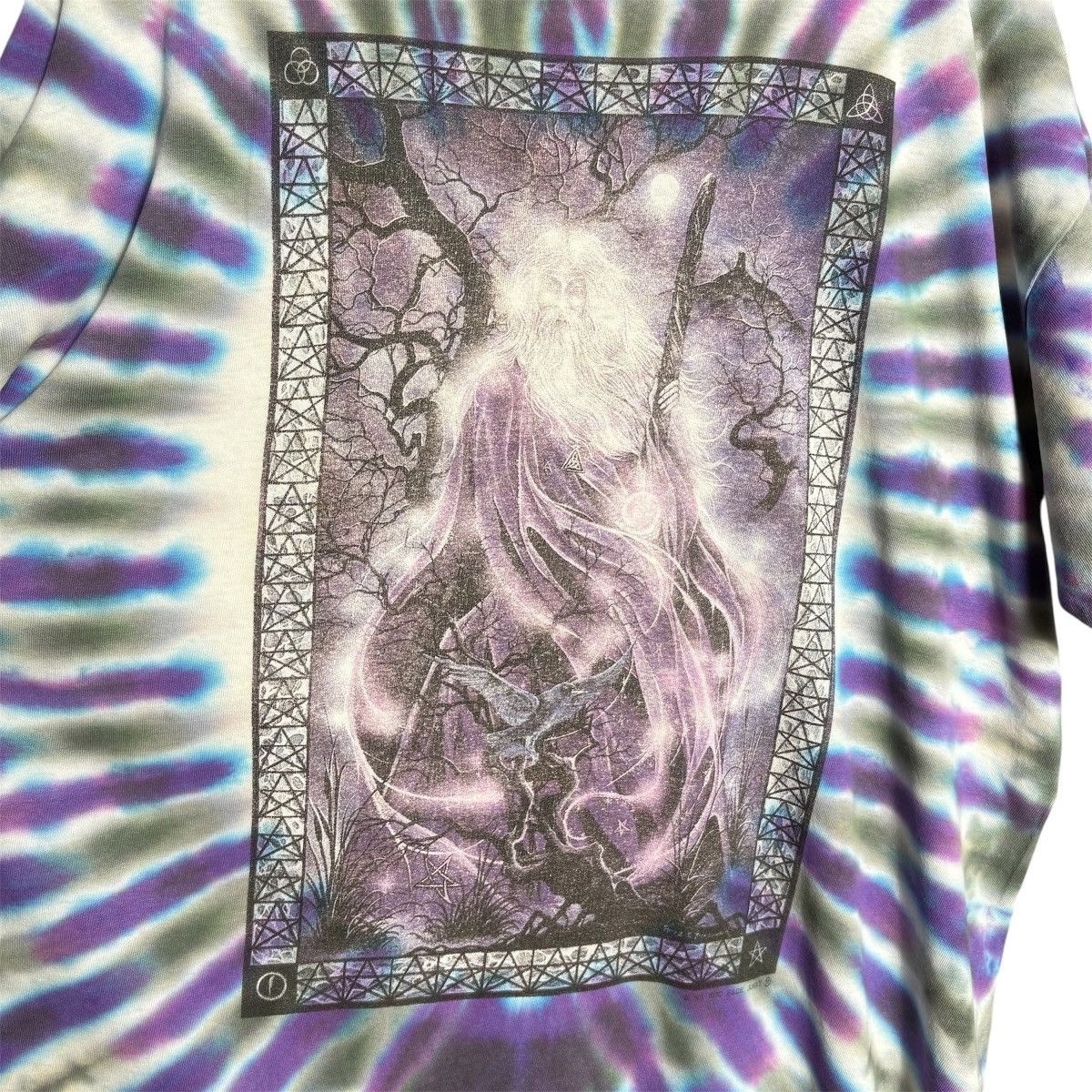 Band Tees Vintage 90s Grateful Dead Wizard Distressed T-Shirt Band Tee Size US XL / EU 56 / 4 - 3 Thumbnail
