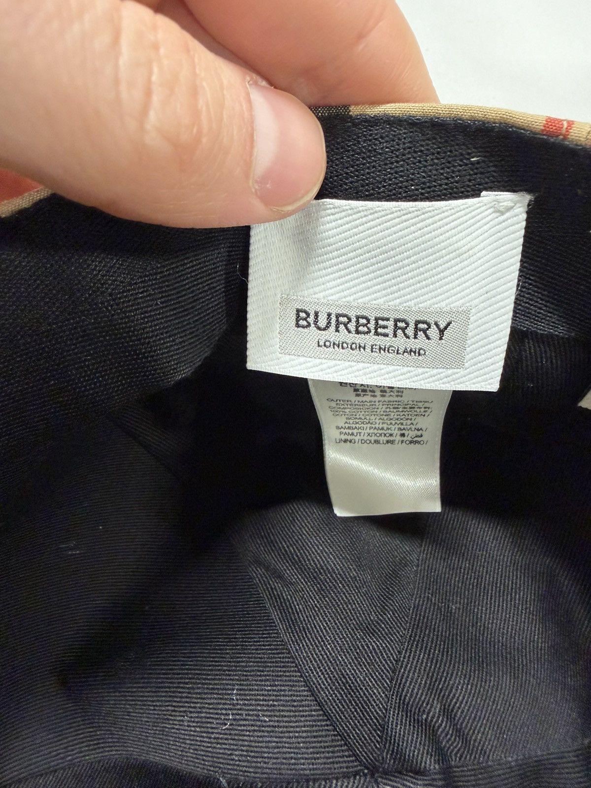 Burberry Burberry Check Baseball Cap NEW 500$ Size ONE SIZE - 3 Thumbnail