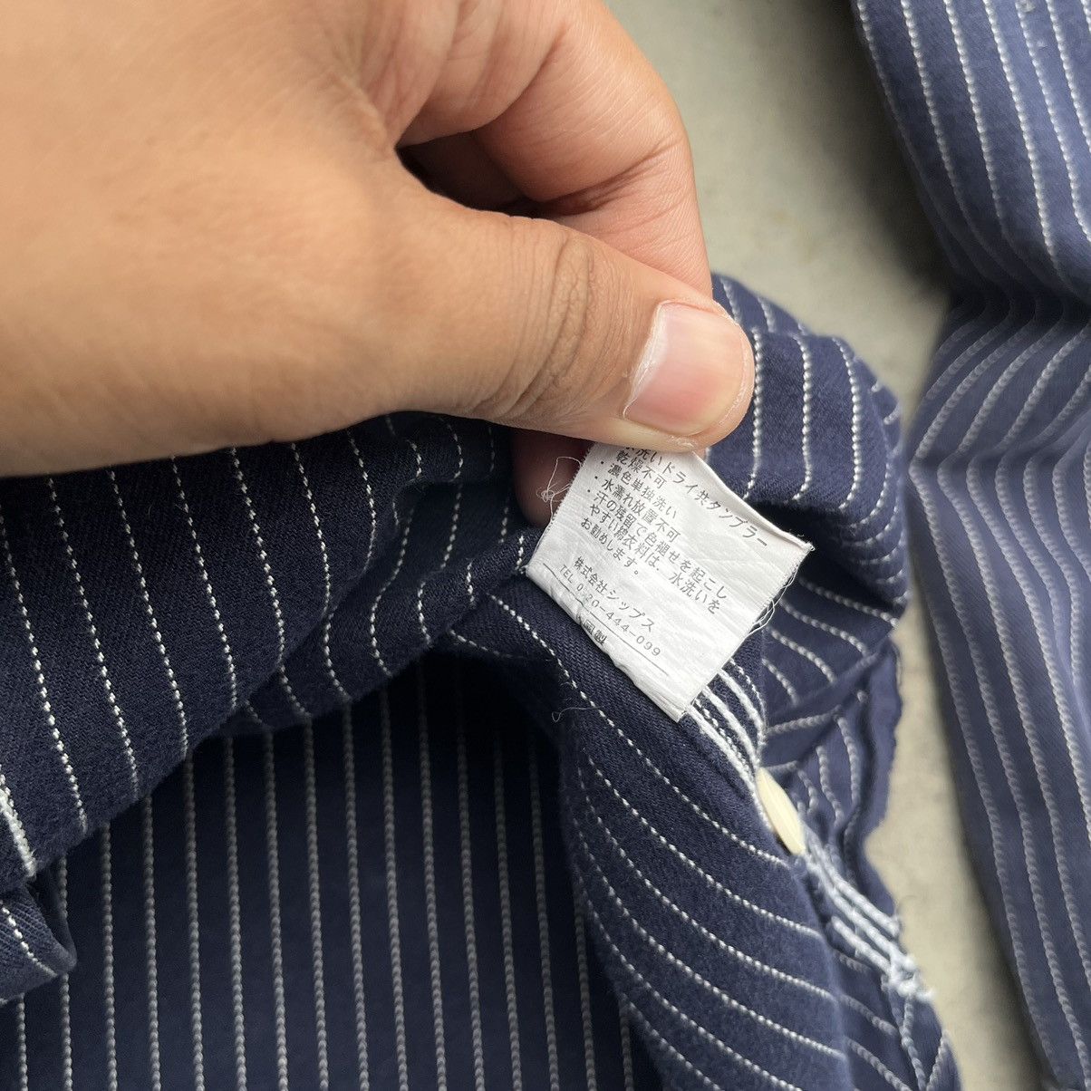 Japanese Brand × Post Overalls Post O'alls Pantograph NYC UNION MADE Hickory Shirt Size US L / EU 52-54 / 3 - 11 Thumbnail