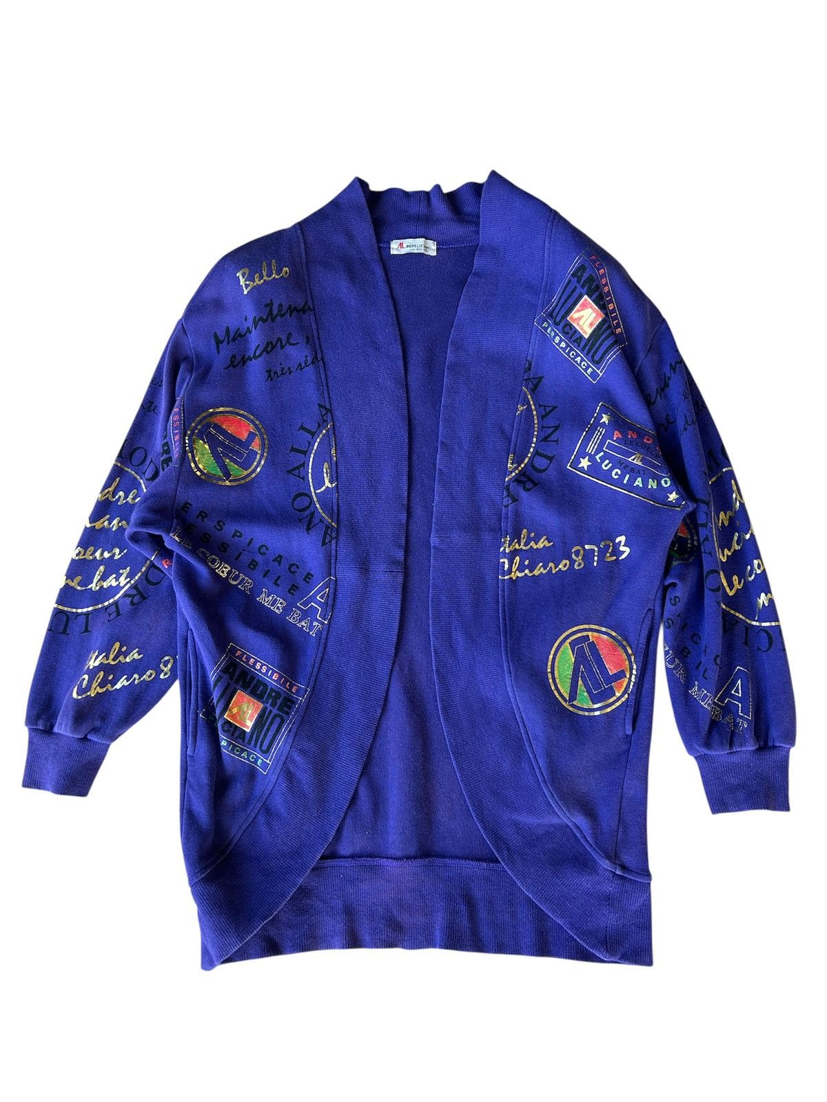 Andreluciano Fullprint Cardigan Sweatshirt Size ONE SIZE - 2 Thumbnail