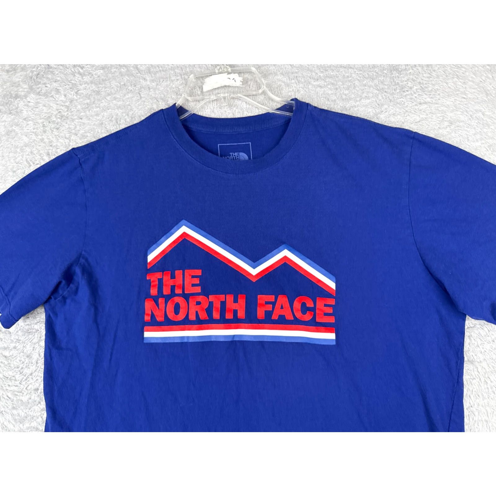 The North Face The North Face Shirt Men L Blue 100% Cotton Short Sleeve Crew Neck Logo Size US L / EU 52-54 / 3 - 4 Thumbnail