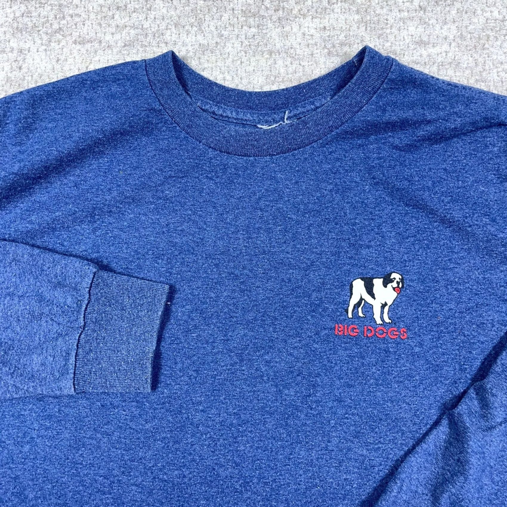 Big Dogs VINTAGE Big Dogs Shirt Men M Blue Long Sleeve Tee Y2K 2000s Attitude Adult Size US M / EU 48-50 / 2 - 7 Thumbnail