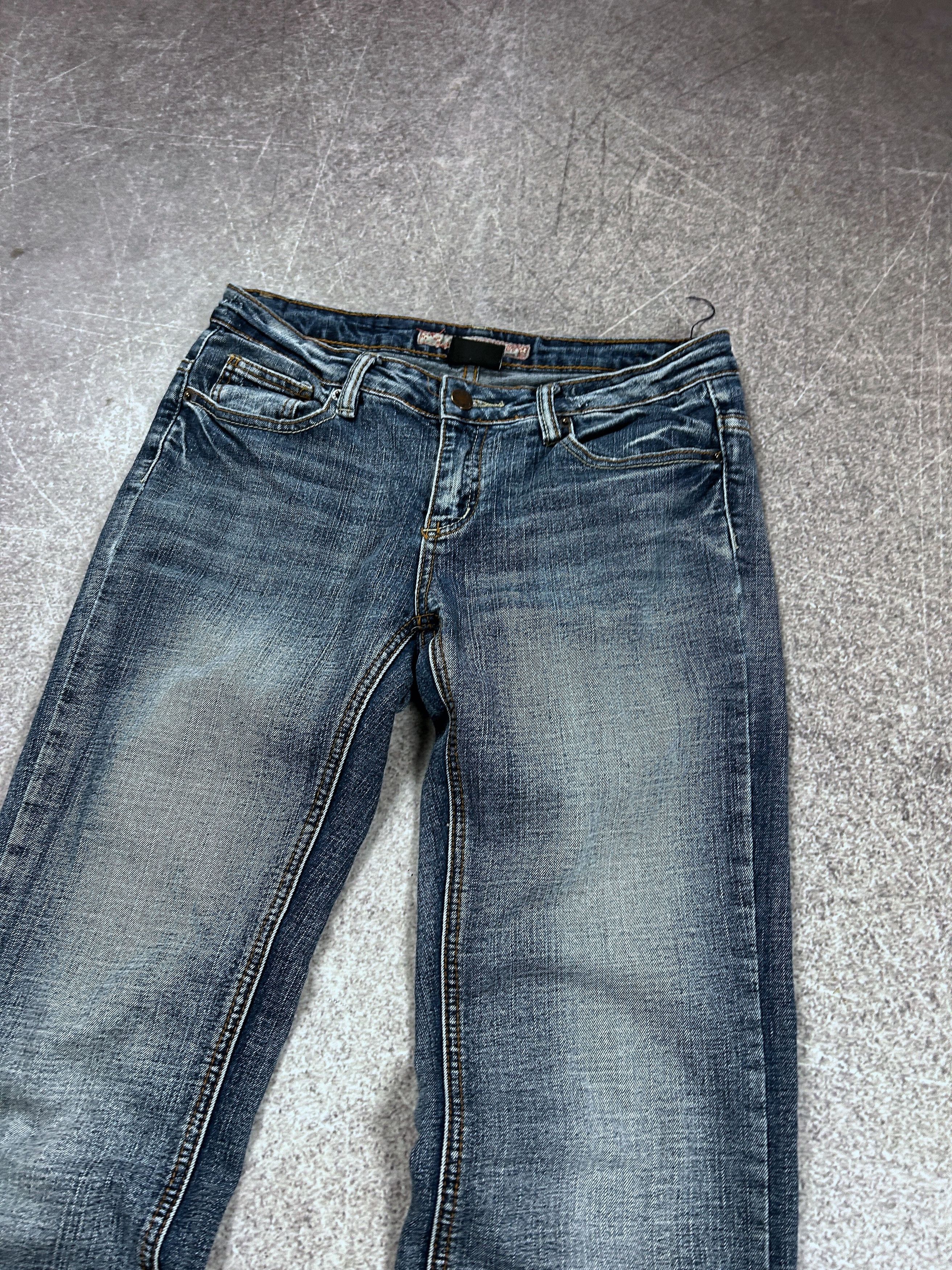 Japanese Brand Baggy Flare Jeans Faded Wash Wide Leg Grunge Y2K Archive Size US 30 / EU 46 - 3 Thumbnail