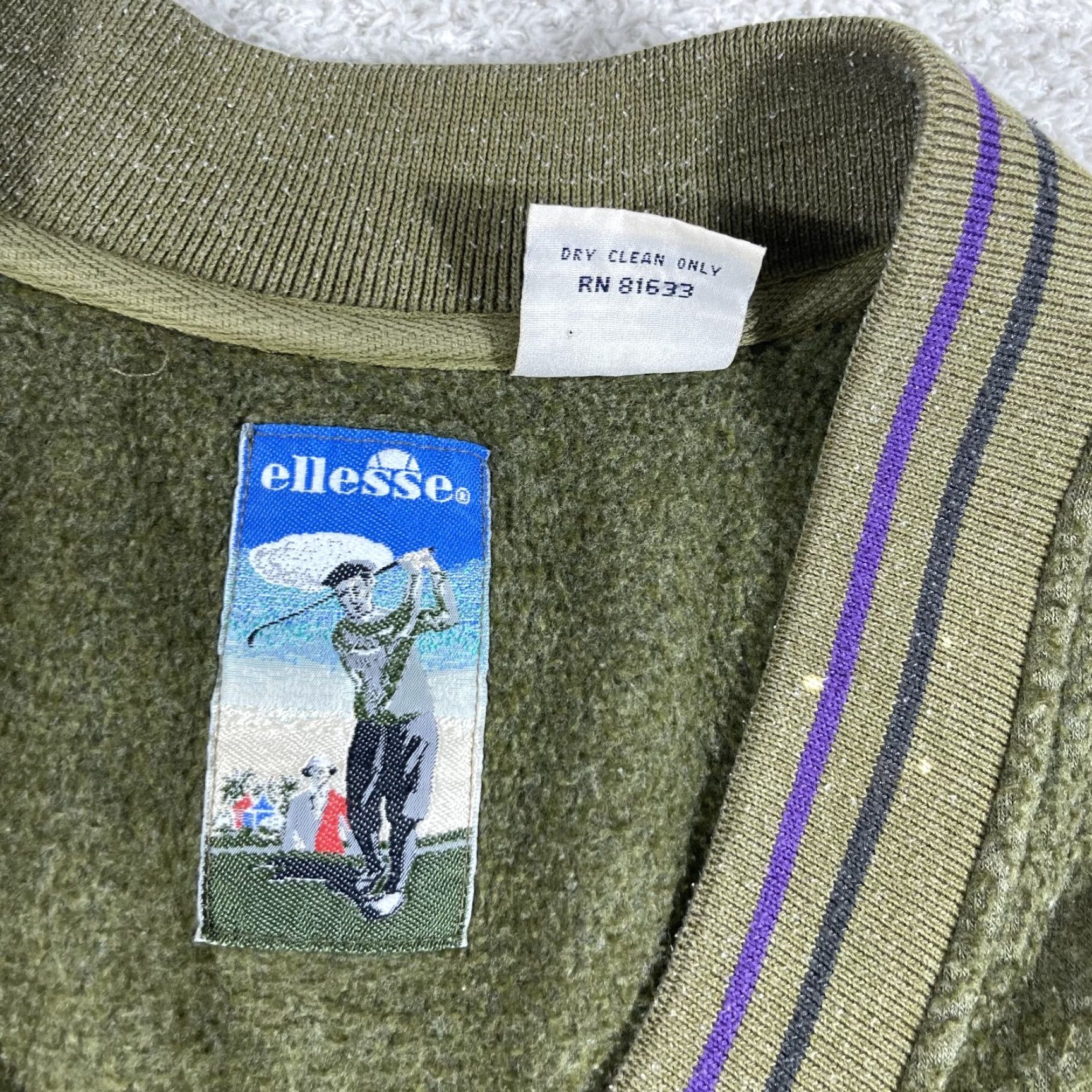 Ellesse VINTAGE ellesse Sweater Vest Mens Medium Green Fleece Golf 90's Y2K Preppy Skate Vest Mens Green Size US M / EU 48-50 / 2 - 4 Thumbnail