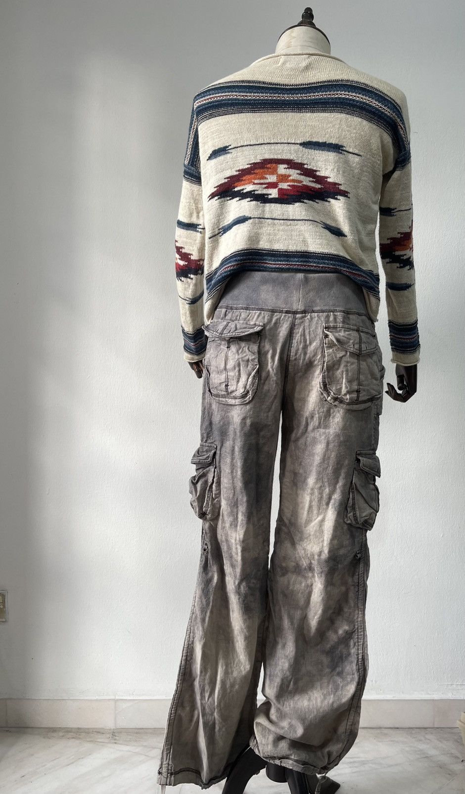 GOA Goa 3D Pocket Flare Cargo Pants Size US 32 / EU 48 - 4 Thumbnail