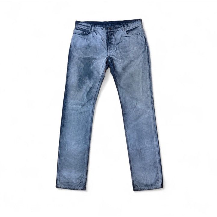 Maison Margiela Maison Margiela AW09 Flocked White Paint Denim Size US 34 / EU 50 - 2 Thumbnail