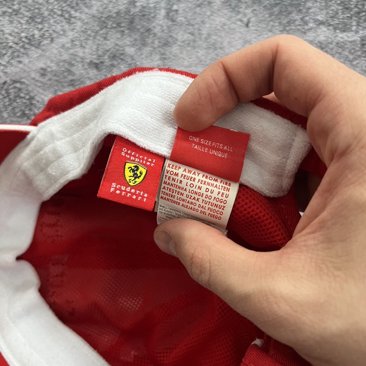 Puma Puma Ferrari Santander Red Cap Hat One Size Size ONE SIZE - 9 Thumbnail